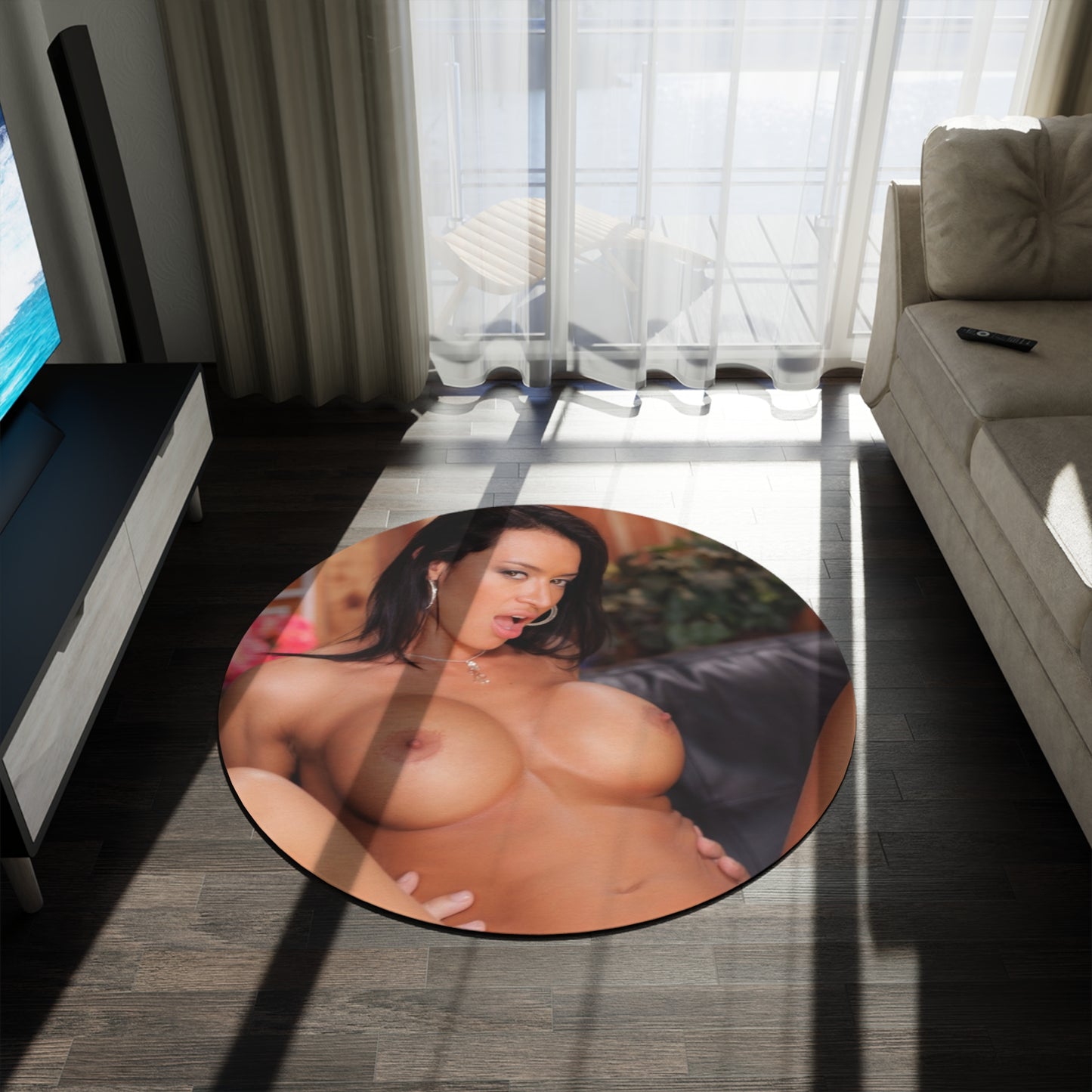 Round Rug Penthouse Pet April 2011 Franceska Jaimes