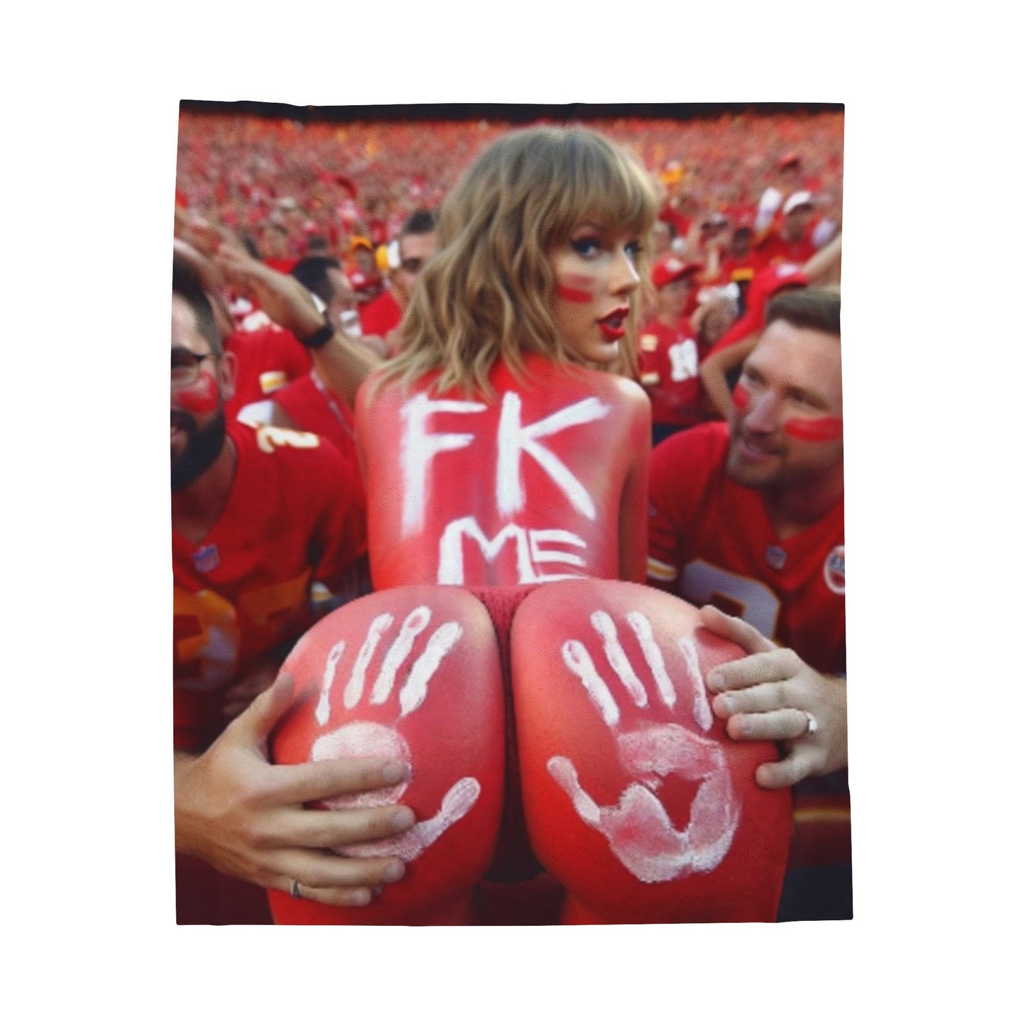 Velveteen Plush Blanket Taylor Swift AI Nudes