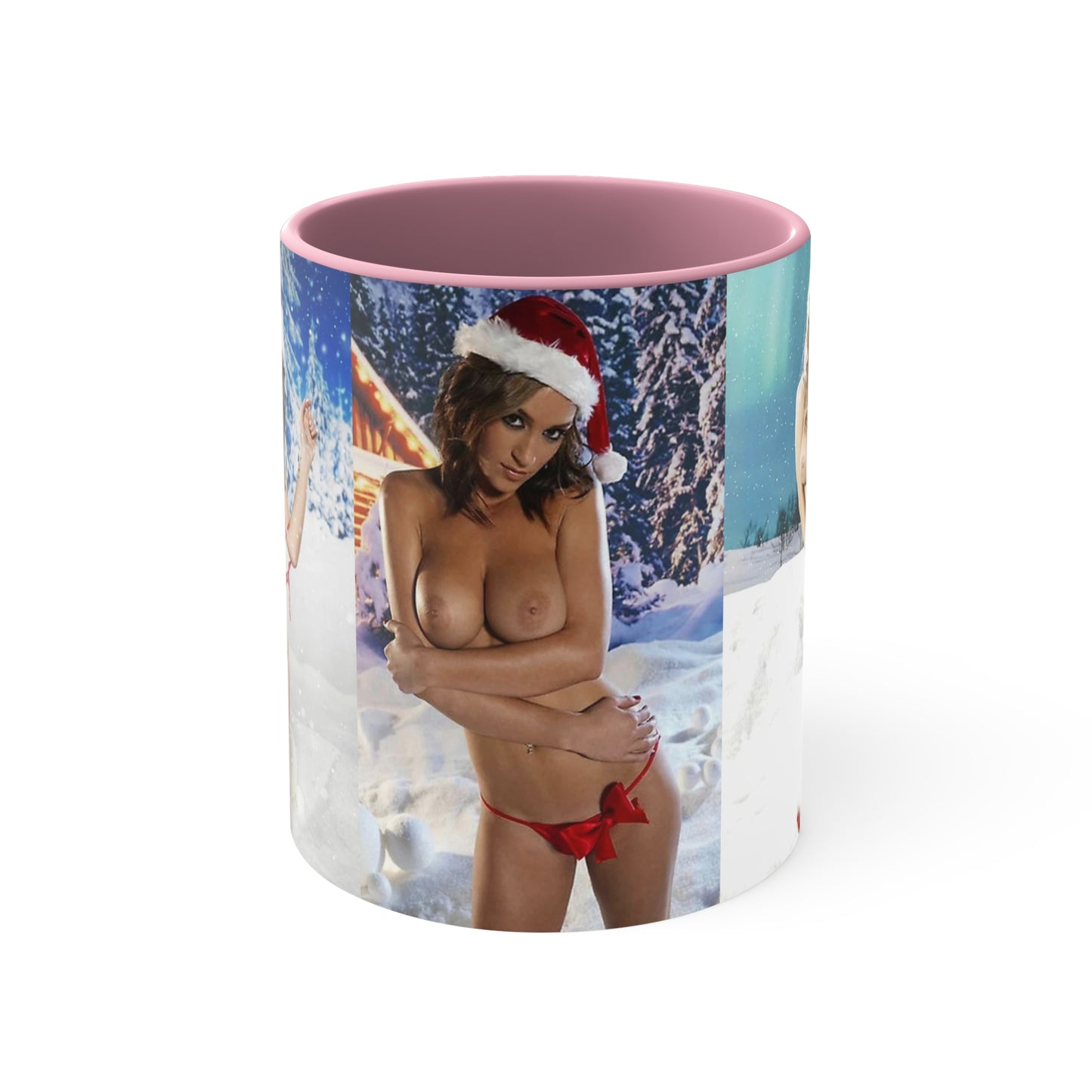 Accent Coffee Mug, 11oz Nude Christmas Pornstars