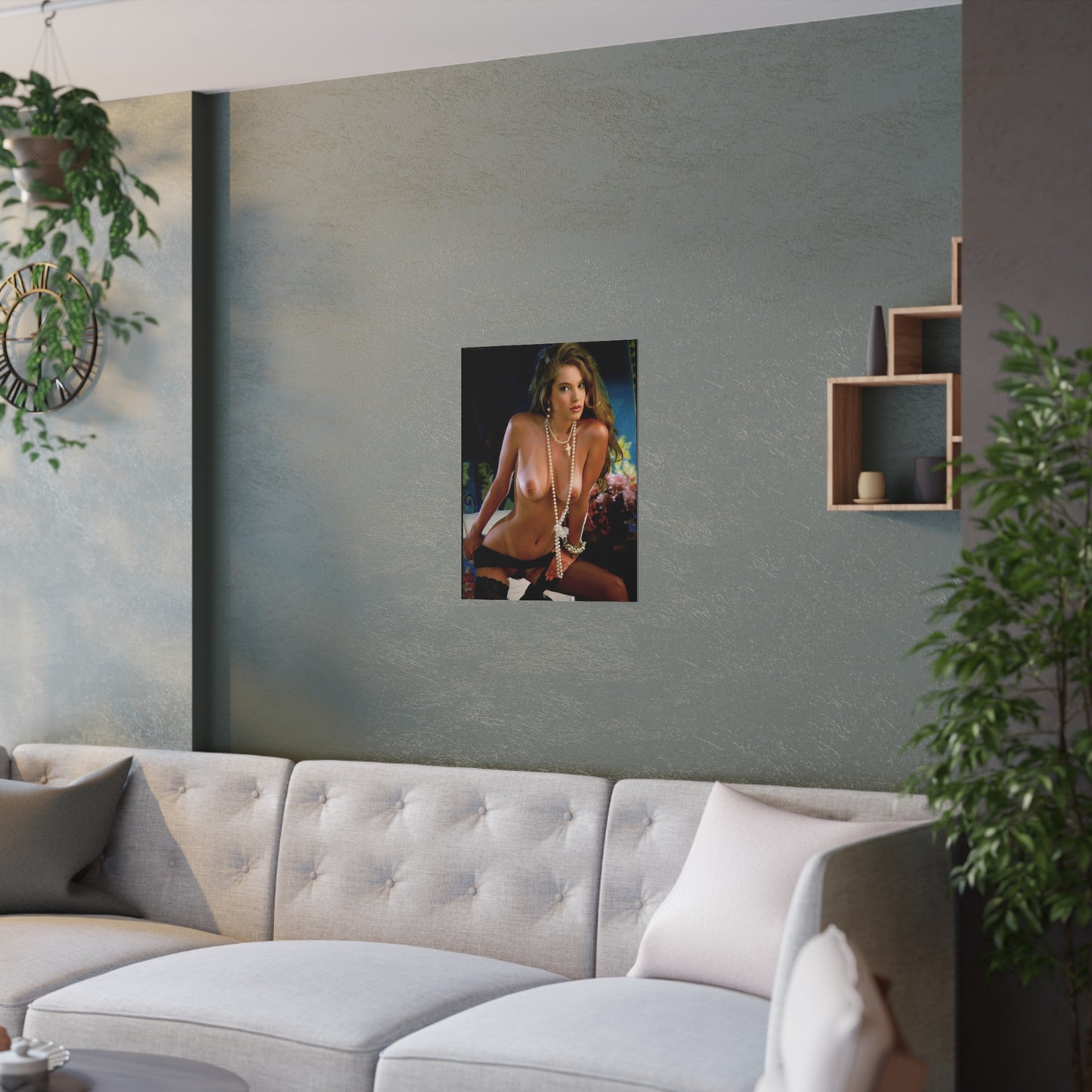 Satin Posters (210gsm) Retro Adult Star Bonita Saint Nude