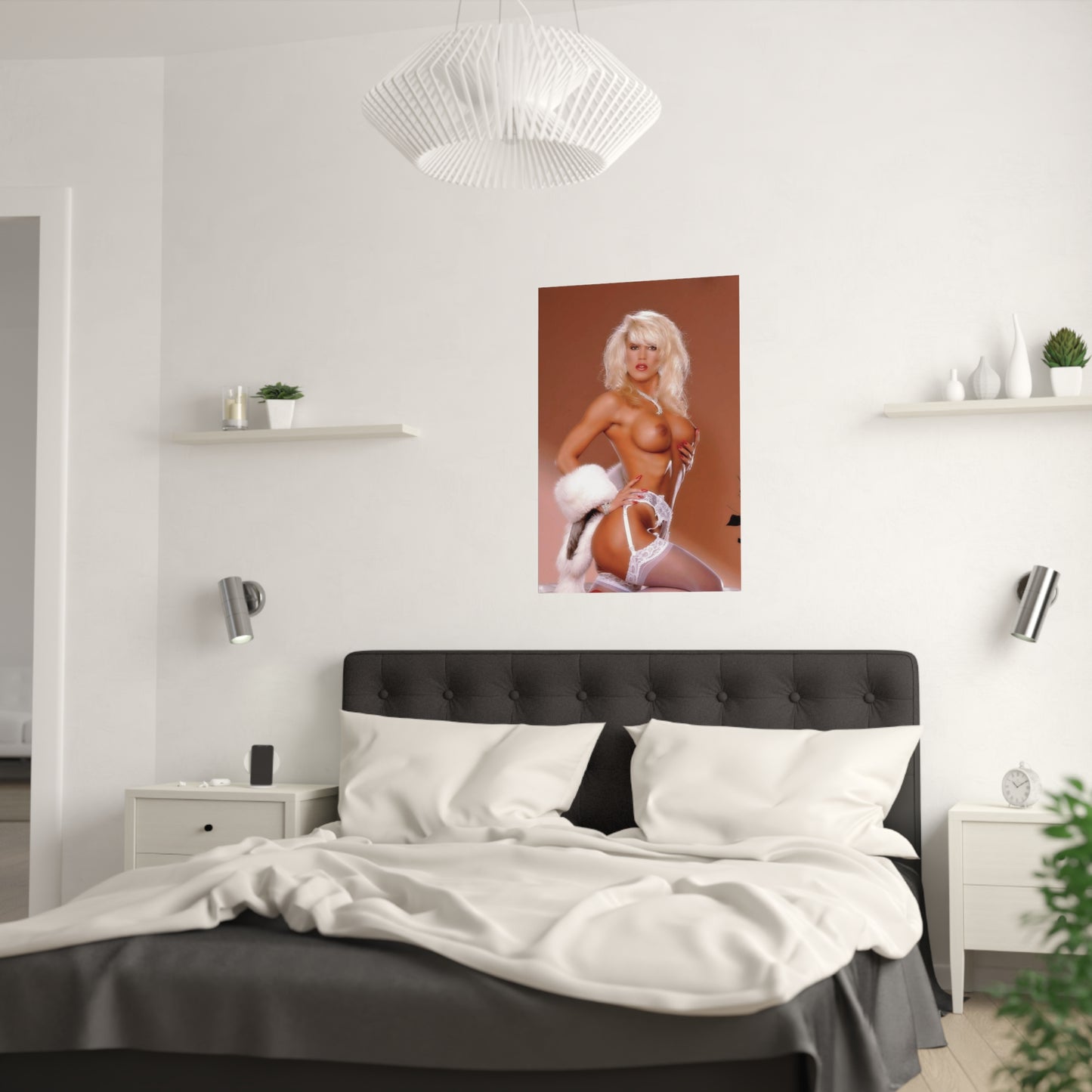 Satin Posters (210gsm) Retro 1980s Porn Star Amber Lynn