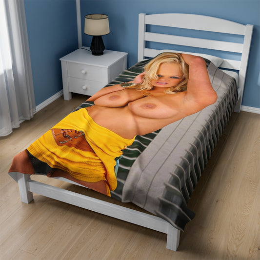 Velveteen Plush Blanket Adult Star Shyla Stylez Nude