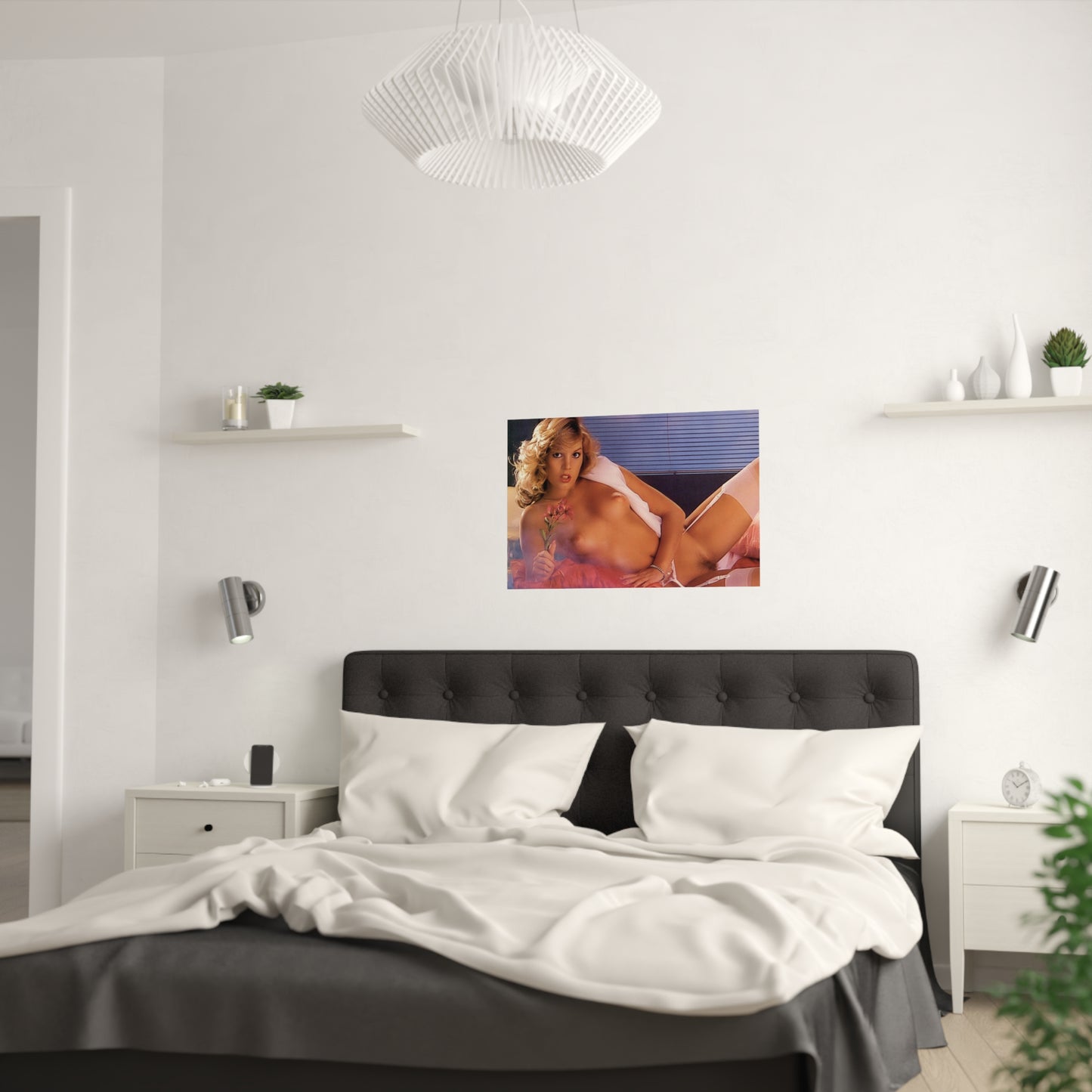 Satin Posters (210gsm) Retro Pornstar Shauna Grant Nude