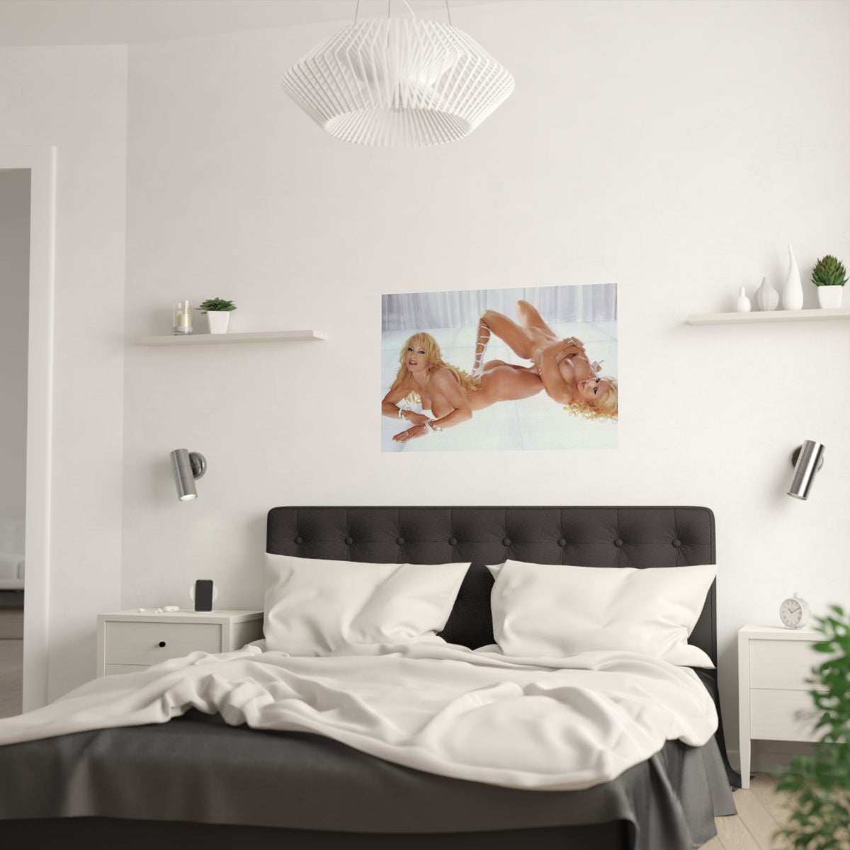 Satin Posters (210gsm) Torrie Wilson and Sable Nude