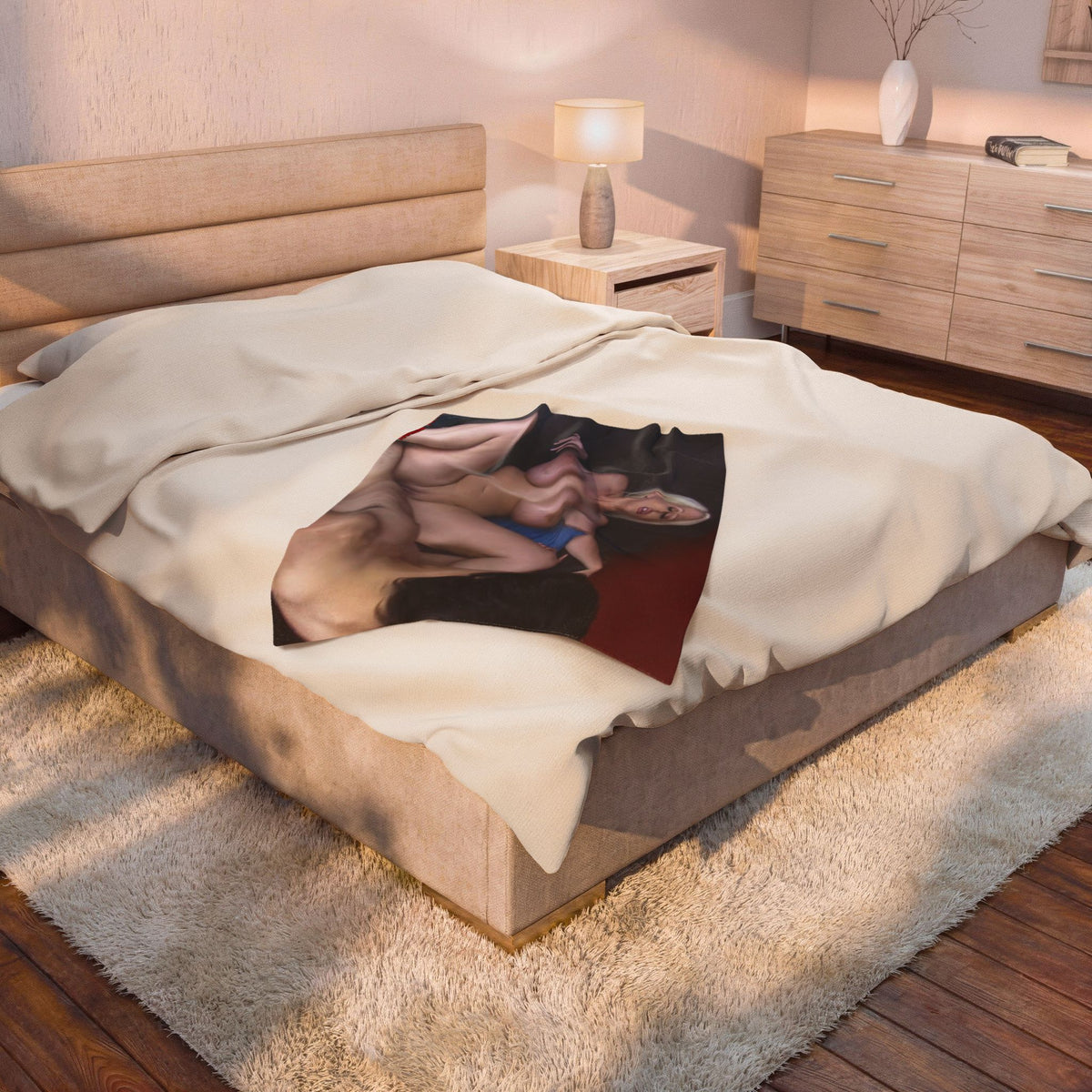 Velveteen Plush Blanket Sex Large Alura Breasts