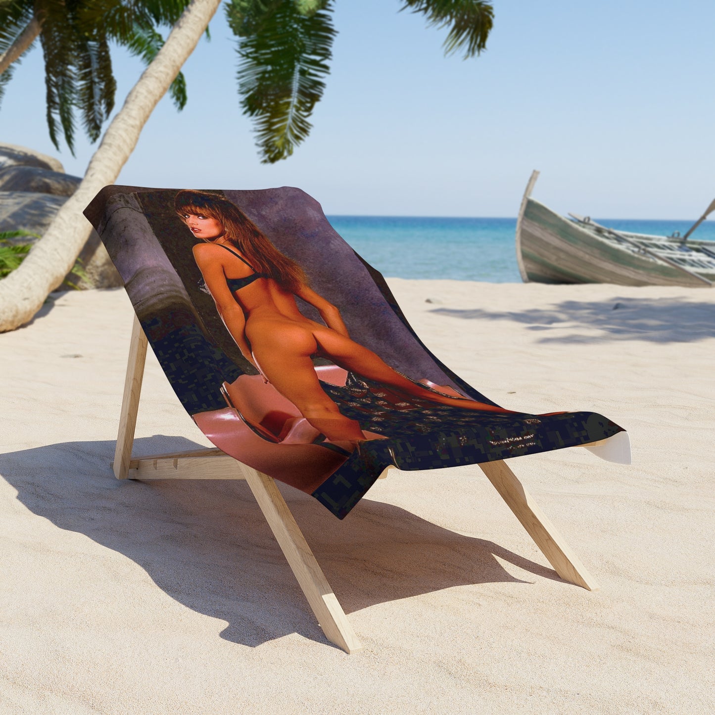 Beach Towel Pornstar Racquel Darrian Nude