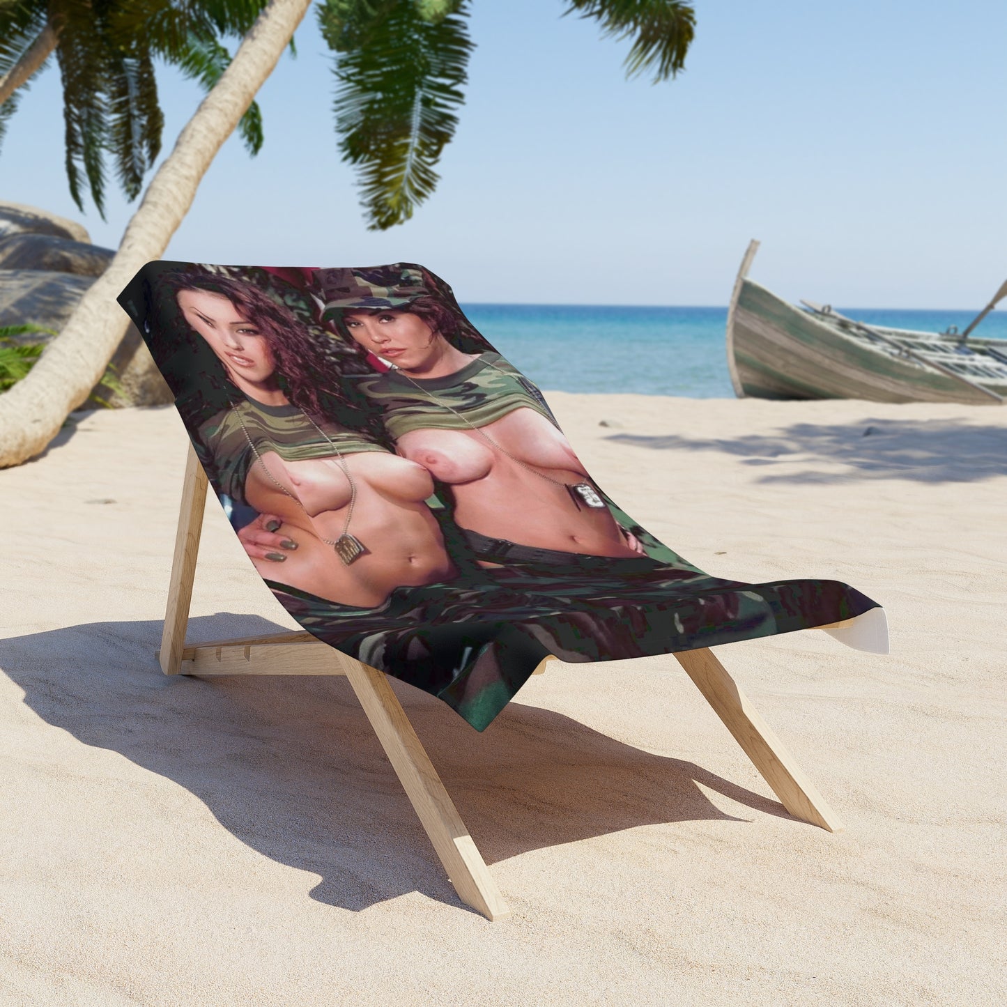 Beach Towel Nude Army Babes