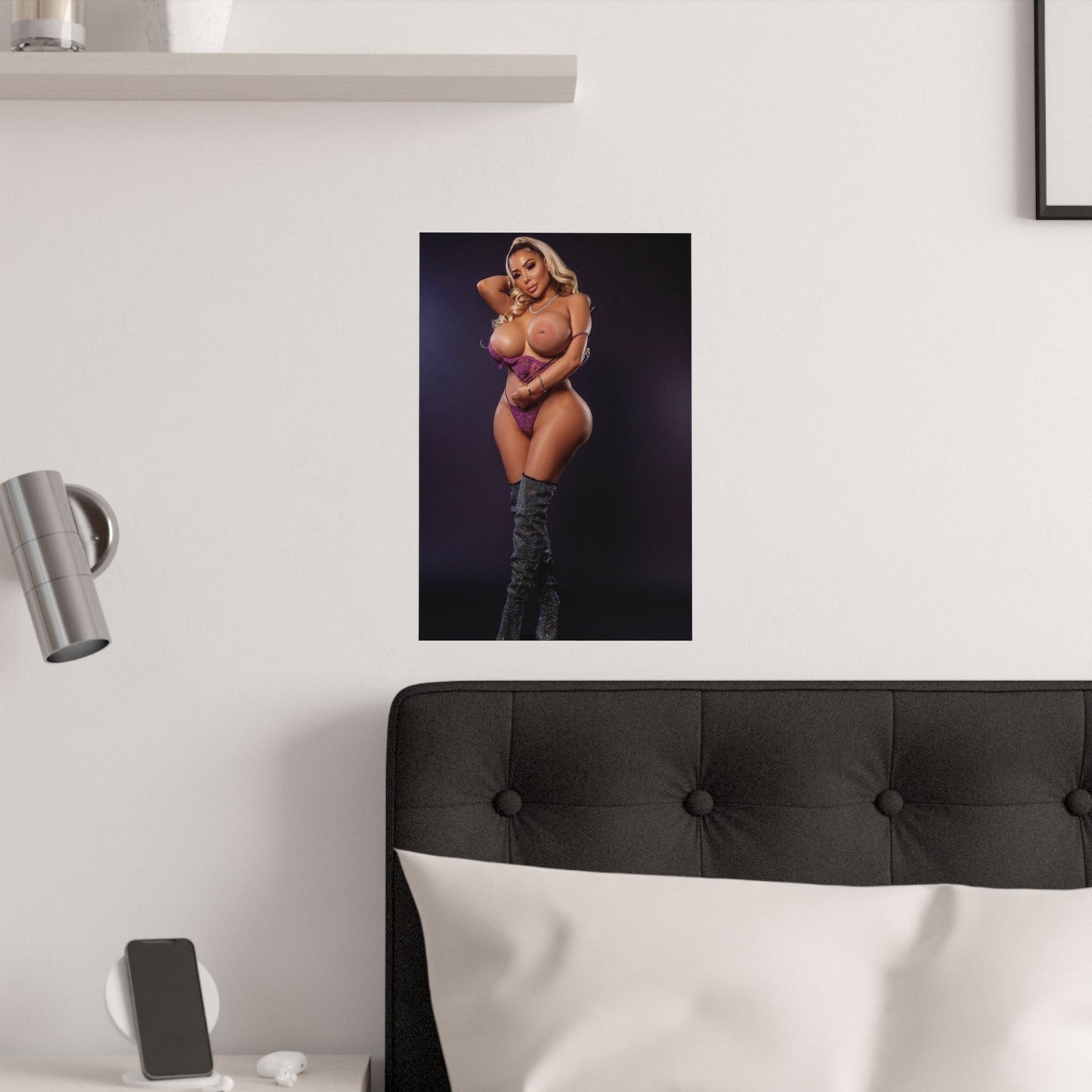 Satin Posters (210gsm) Busty Stephanie Palomares Nude