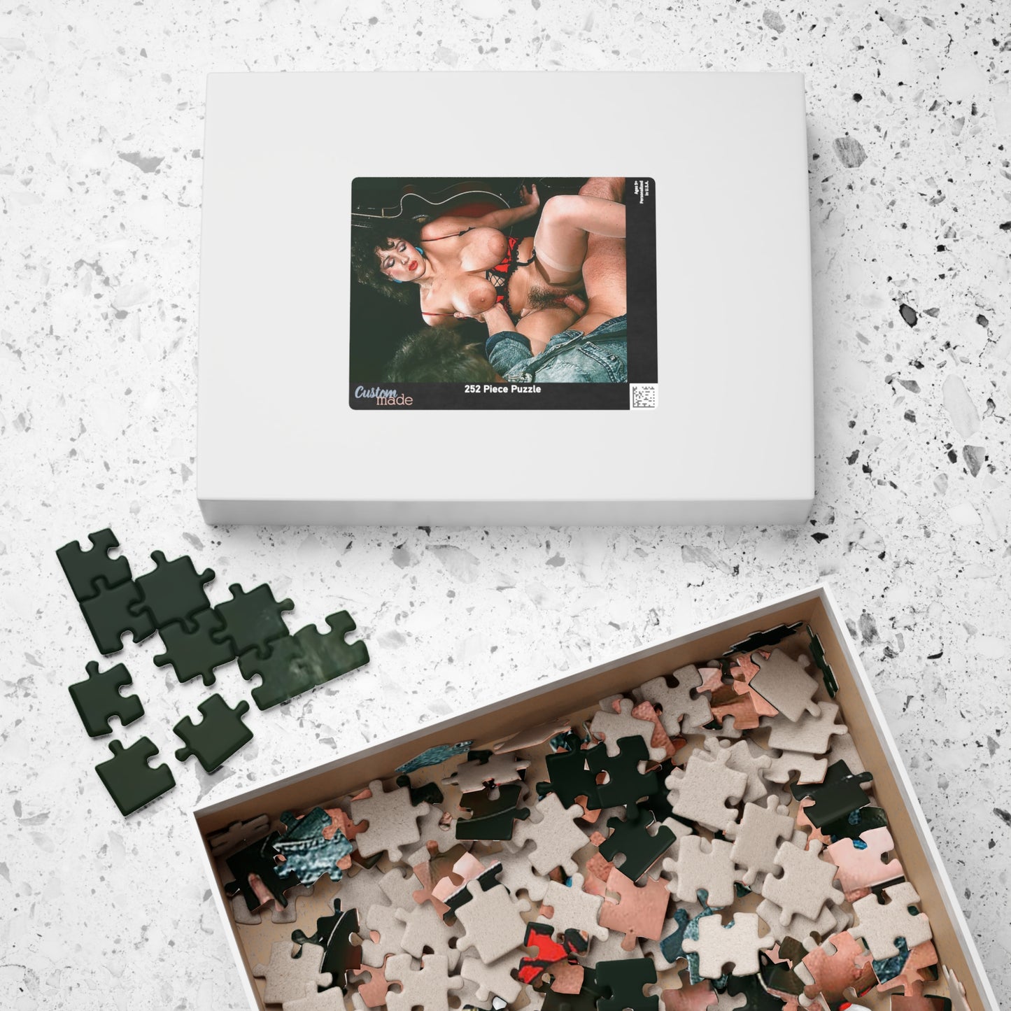 Puzzle (110, 252, 520, 1014-piece) Hot Hardcore Porno Porn Scene Jennifer Eccles Retro Busty Fucking Sex