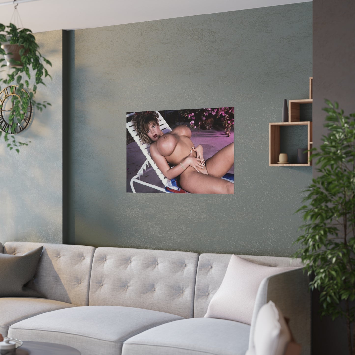 Satin Posters (210gsm) Busty Candy Cantaloupes Nude