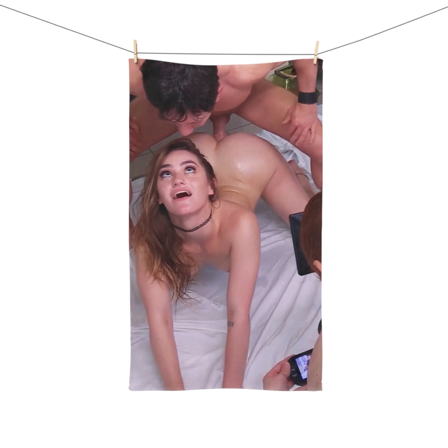 Hand Towel Deep Doggy Anal Cumrag