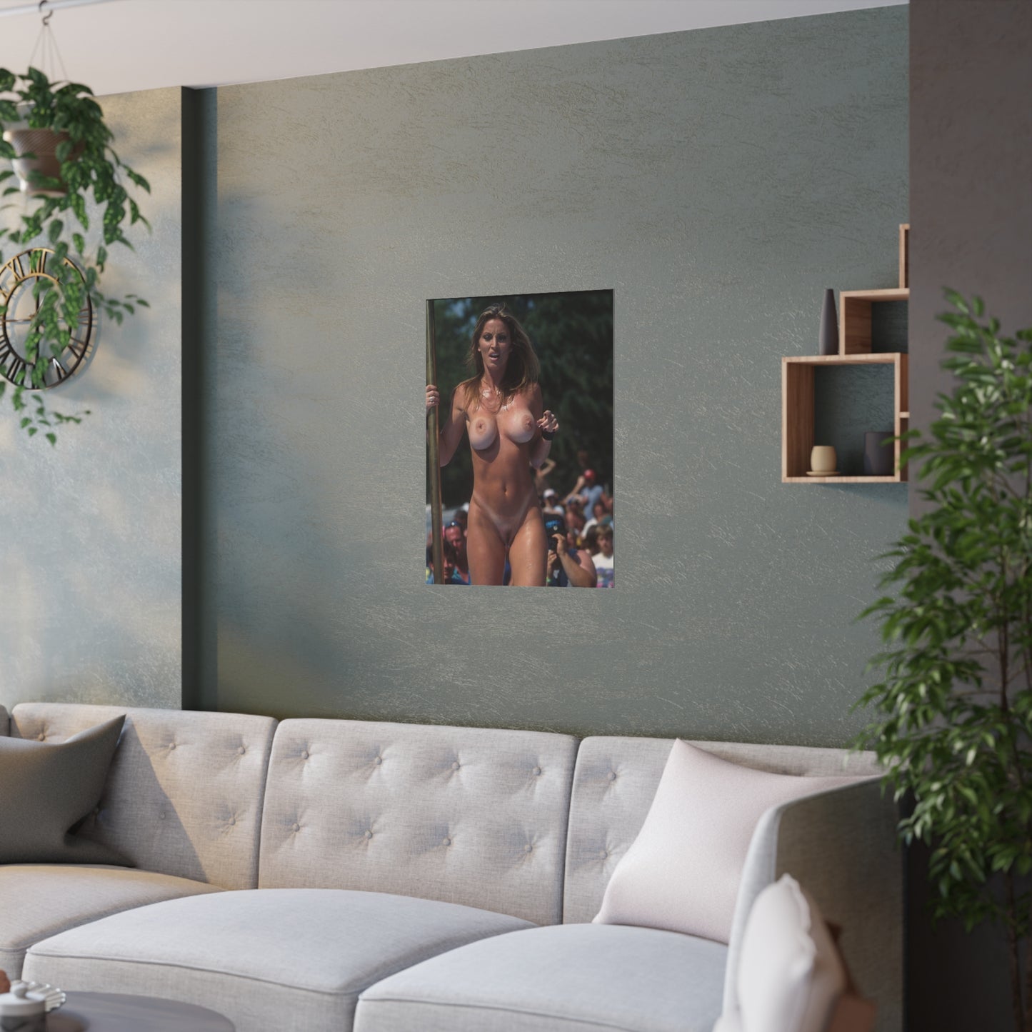 Satin Posters (210gsm) Retro Adult Star Janine Lindenmulder Nude