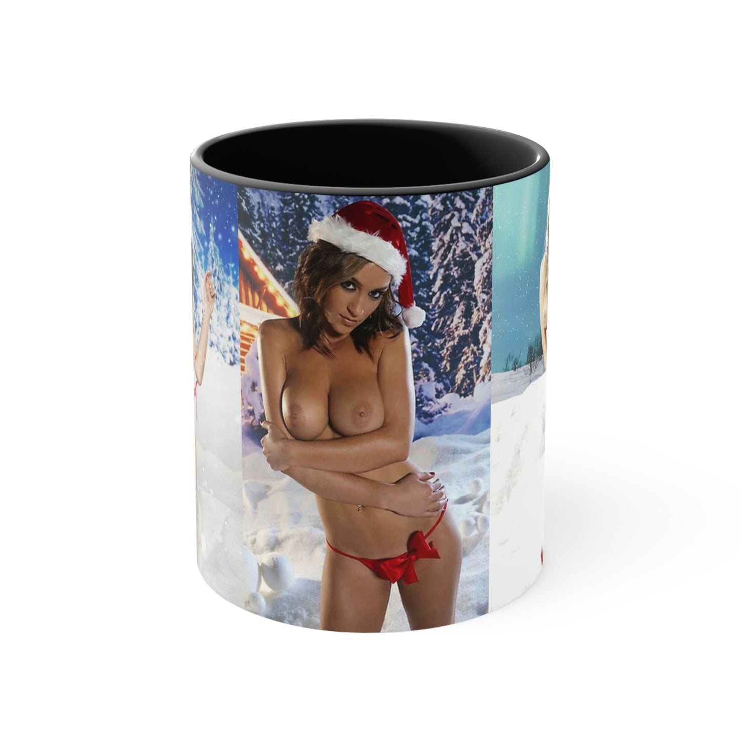 Accent Coffee Mug, 11oz Nude Christmas Pornstars