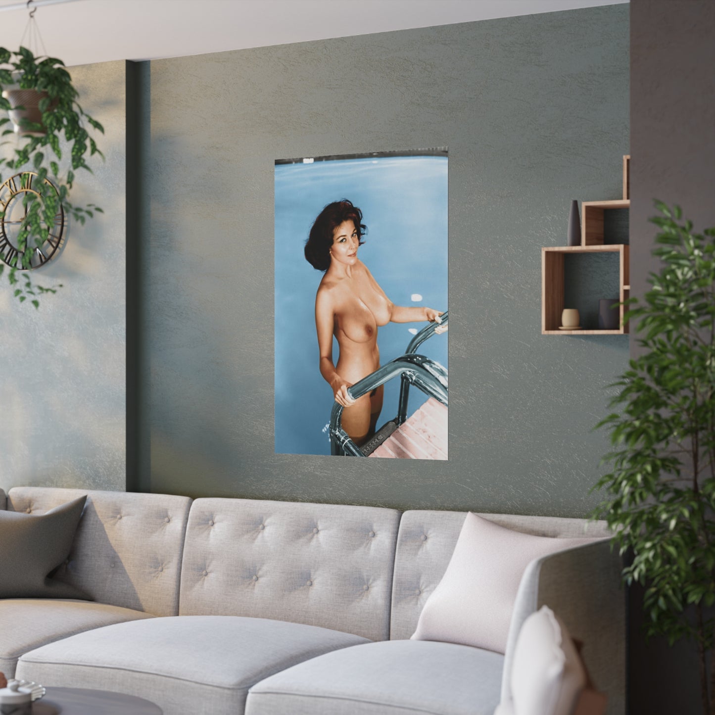 Satin Posters (210gsm) Playmate 1959 Elaine Reynolds nude #5
