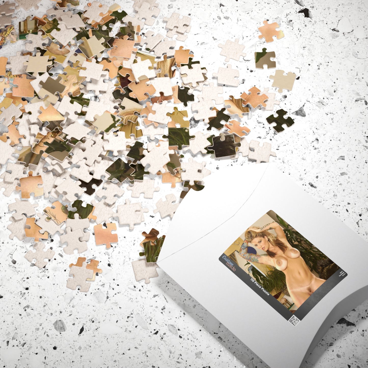 Puzzle (110, 252, 520, 1014-piece) Retro Adult Star Janine Lindenmulder Nude