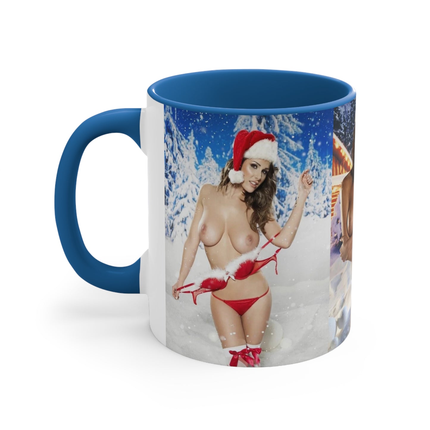 Accent Coffee Mug, 11oz Nude Christmas Pornstars