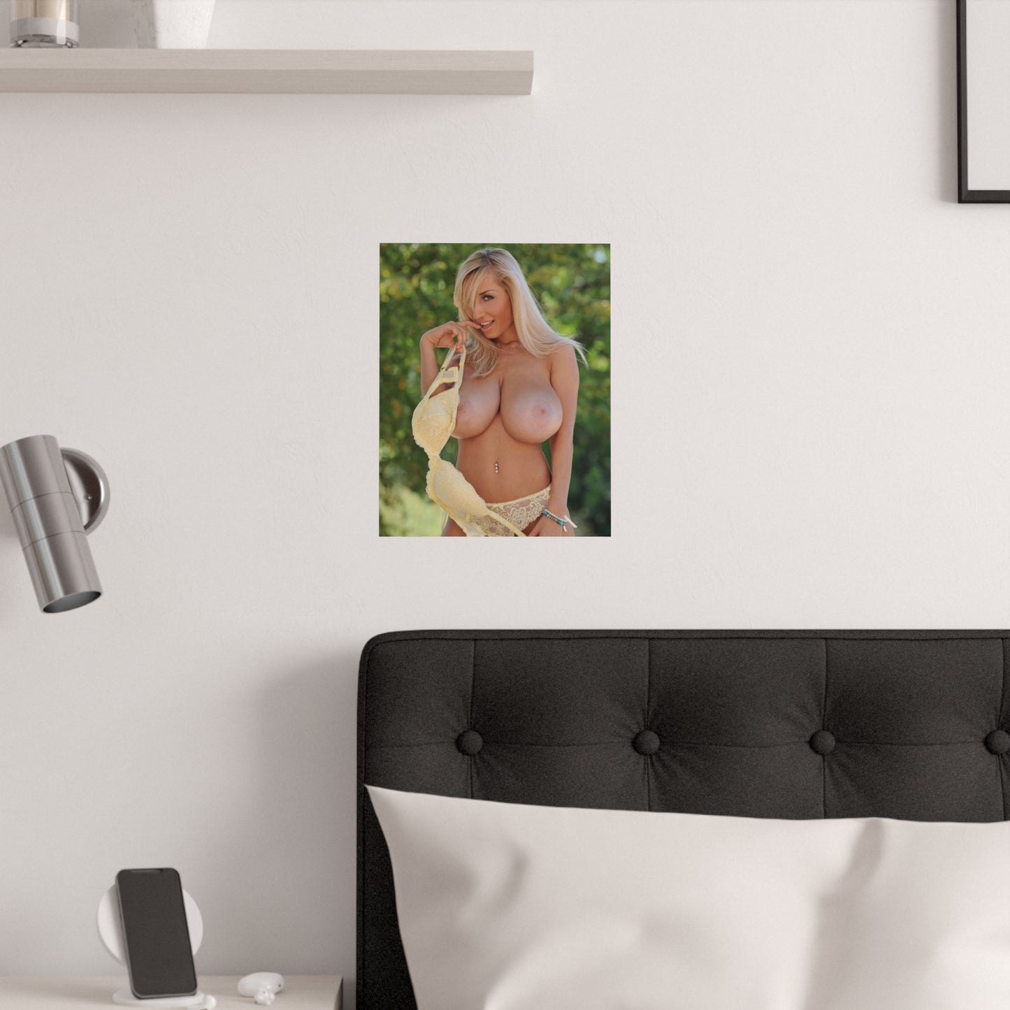 Satin Posters (210gsm) Busty Nude Blonde