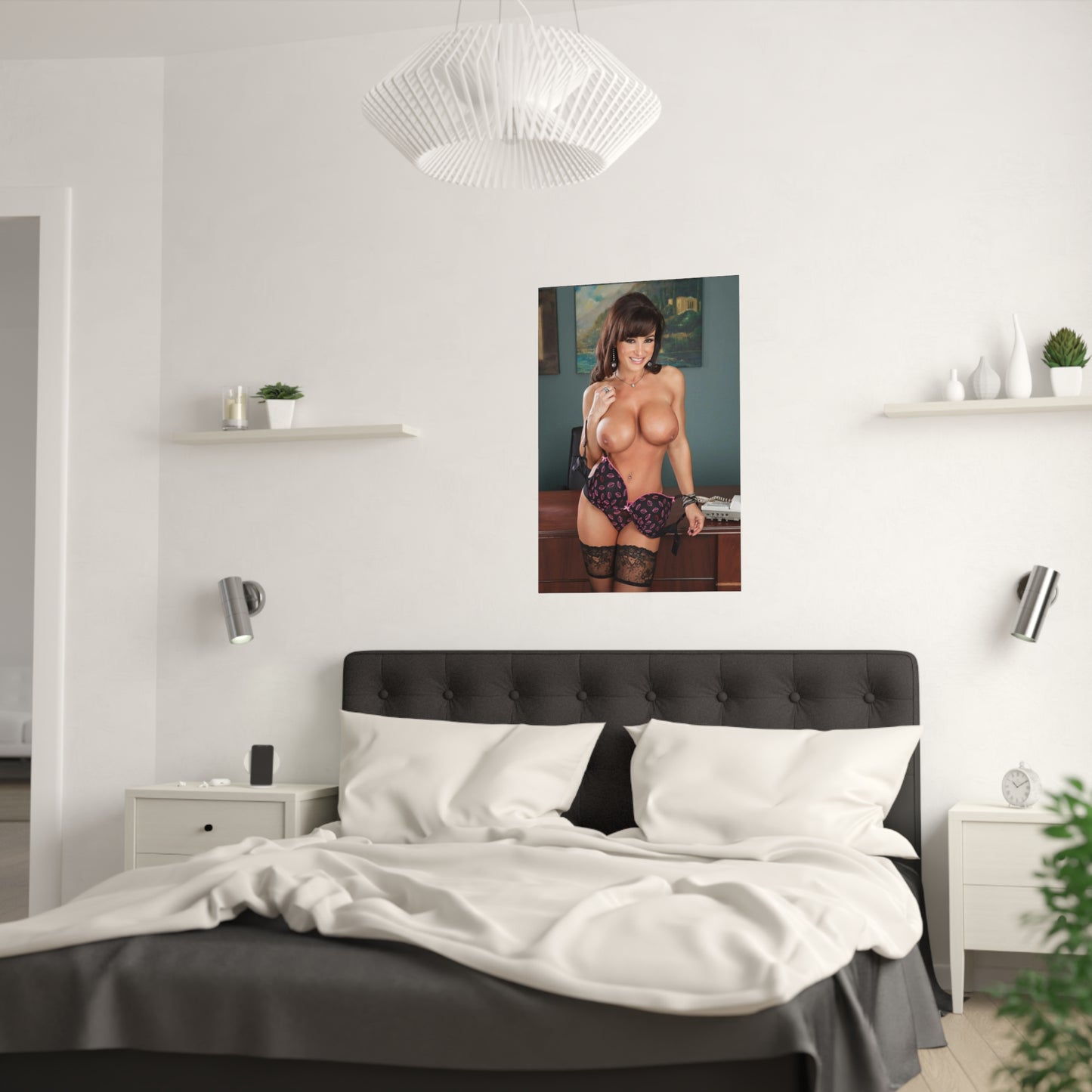 Satin Posters (210gsm) Pornstar Lisa Ann Nude