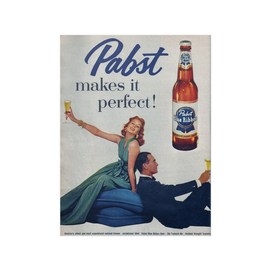 Satin Posters (210gsm) Retro Beer Advertisement Pabst