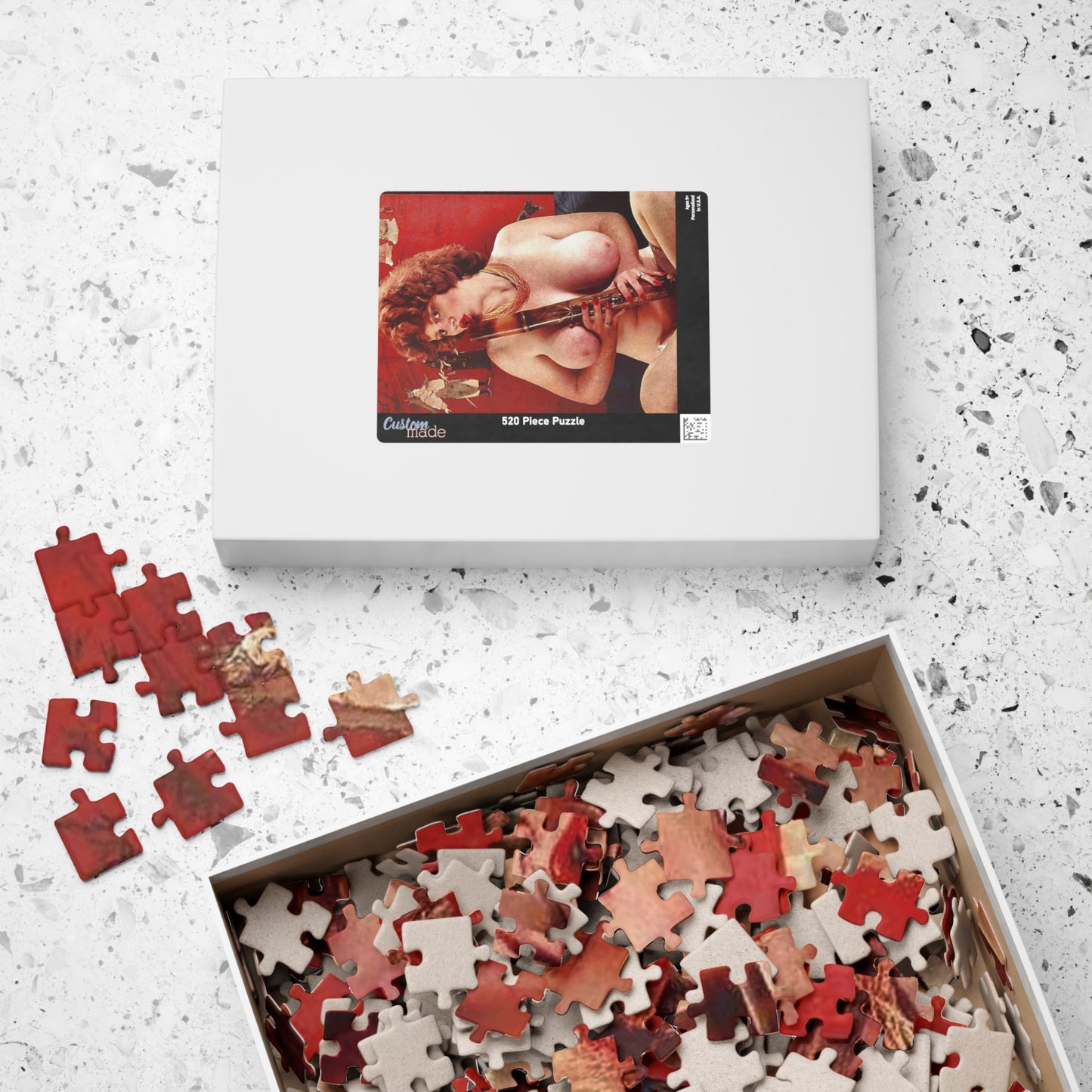 Puzzle (110, 252, 520, 1014-piece) Retro Pornstar Lisa De Leeuw Nude