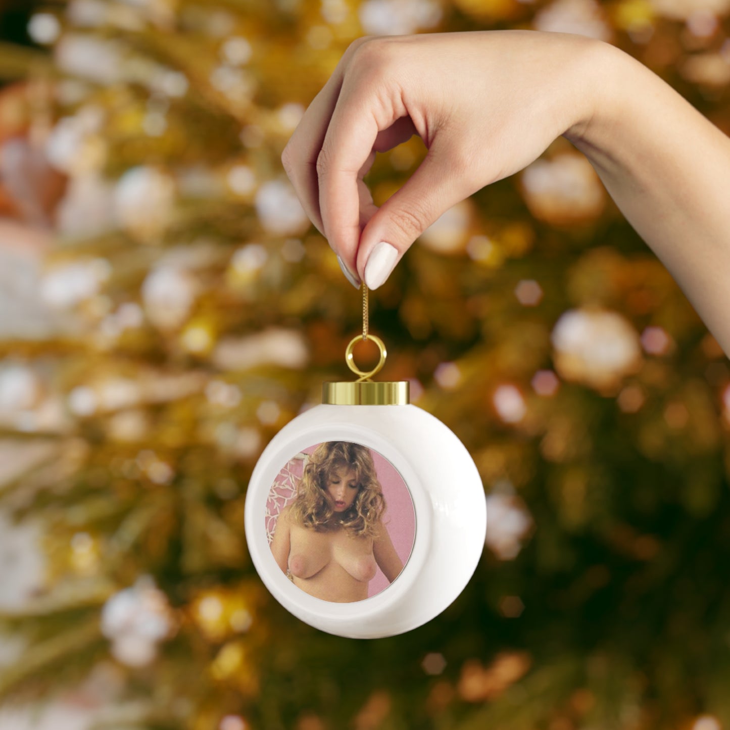 Christmas Ball Ornament Traci Lords Nude Naked Retro Fuck Sex