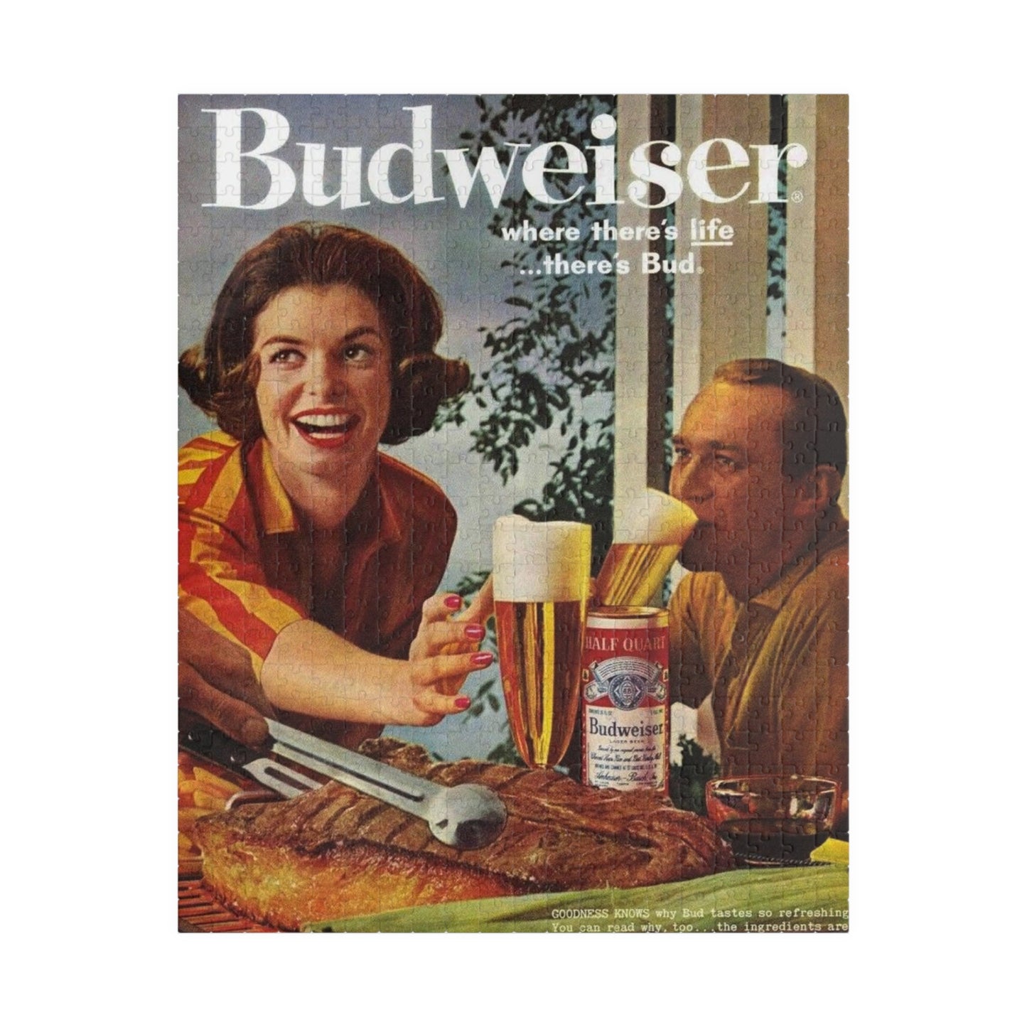 Puzzle (110, 252, 520, 1014-piece) Retro Beer Advertisement Budweiser