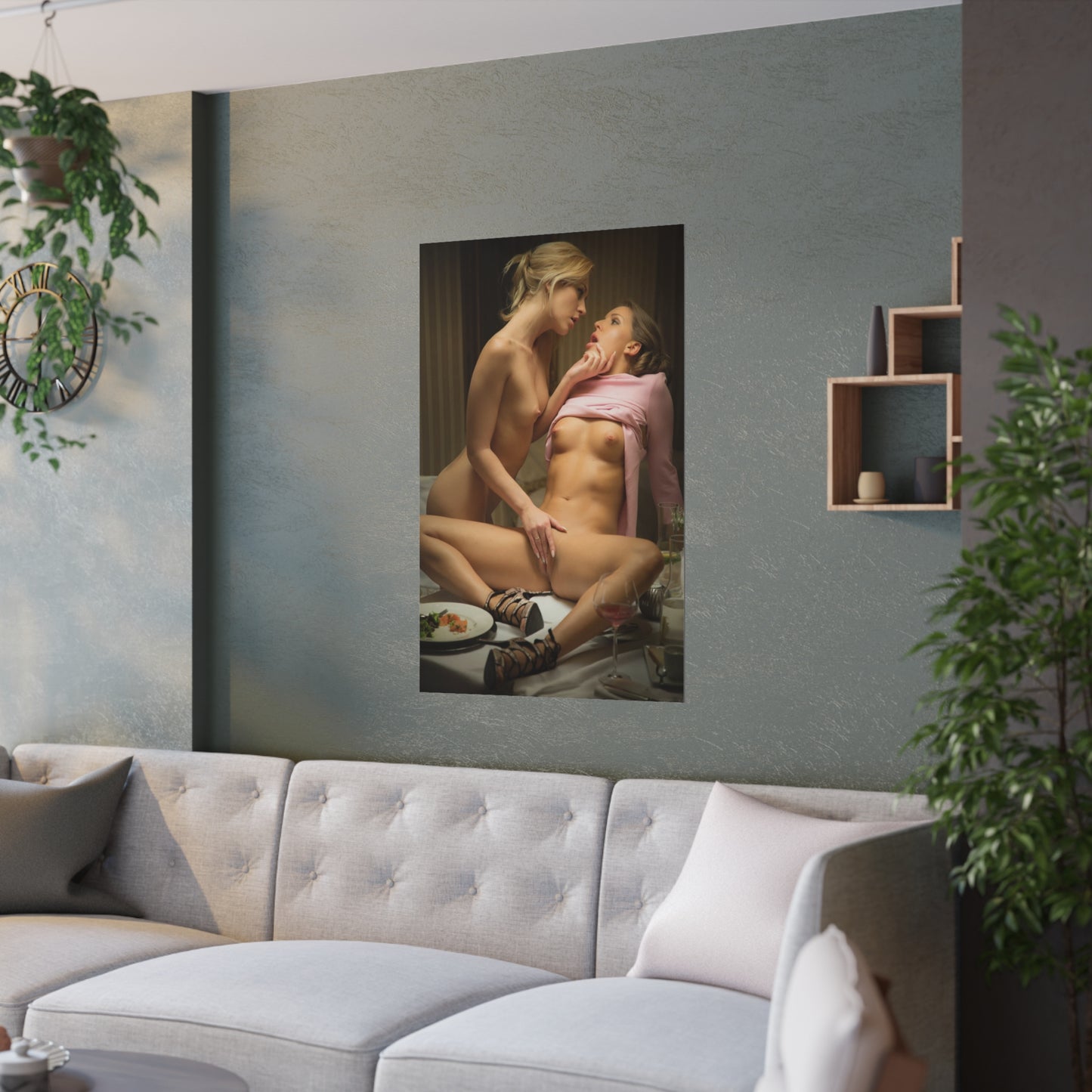 Satin Posters (210gsm) Dinner Table Lesbians