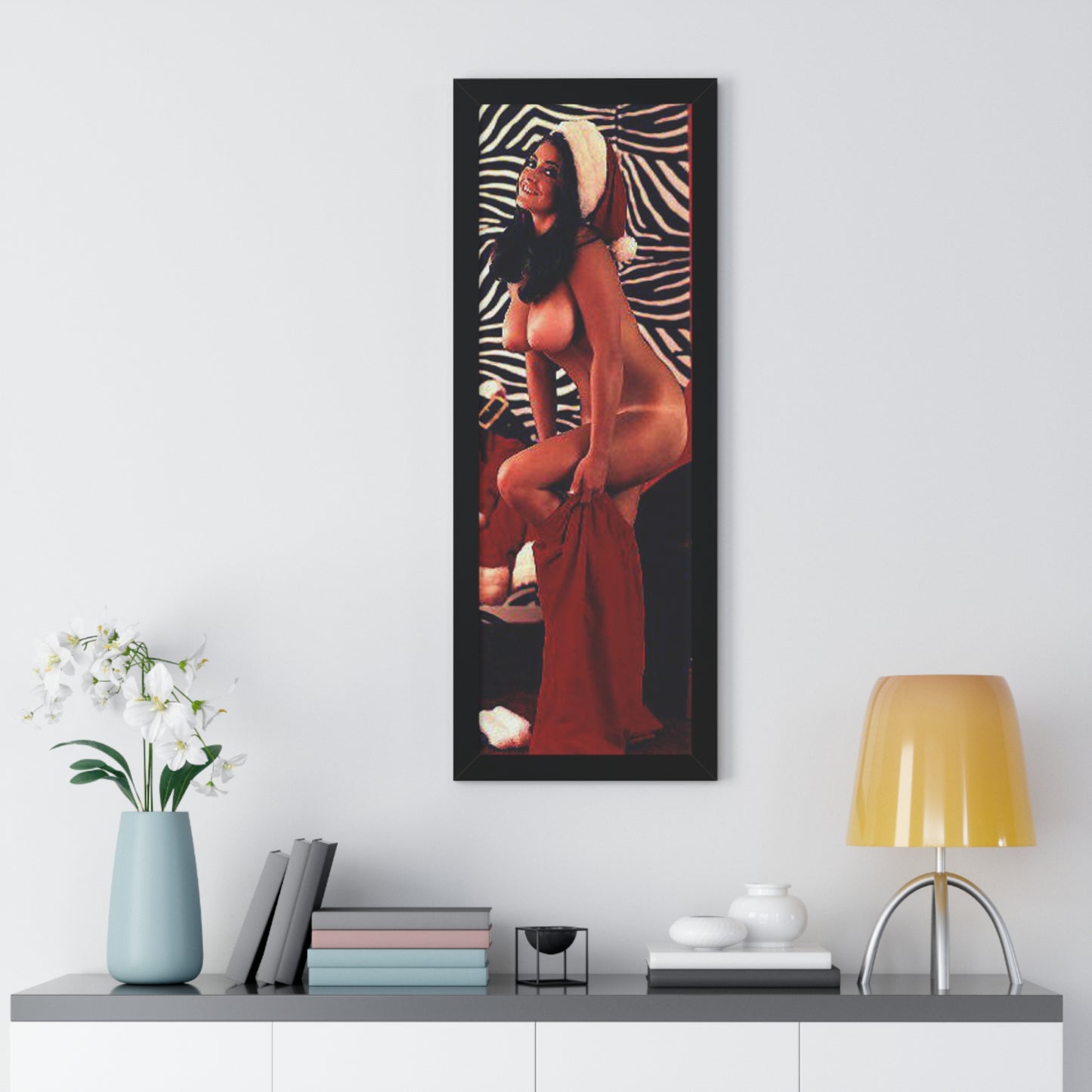 Framed Vertical Poster Playboy Playmate Cynthia Myers Nude