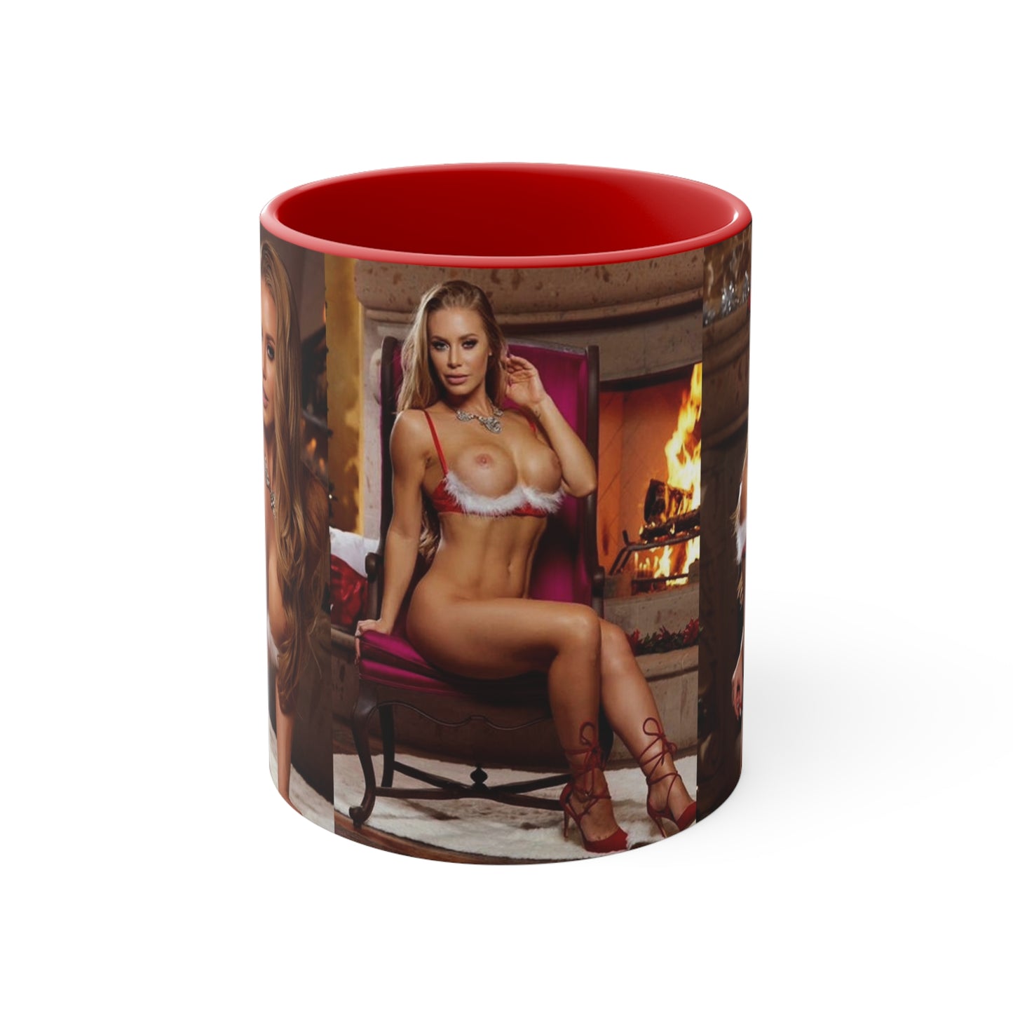 Accent Coffee Mug, 11oz Pornstar Nicole Aniston Nude Christmas