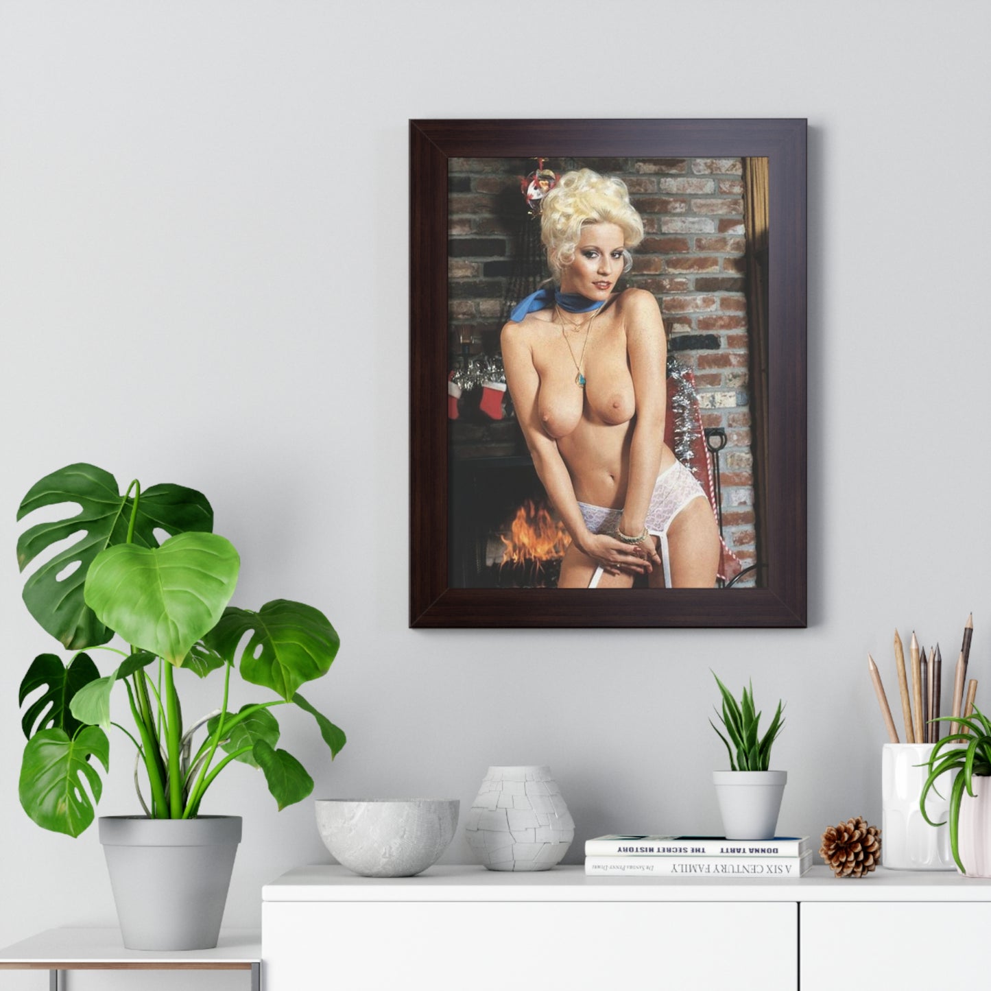 Framed Vertical Poster Porn Star Seka Nude