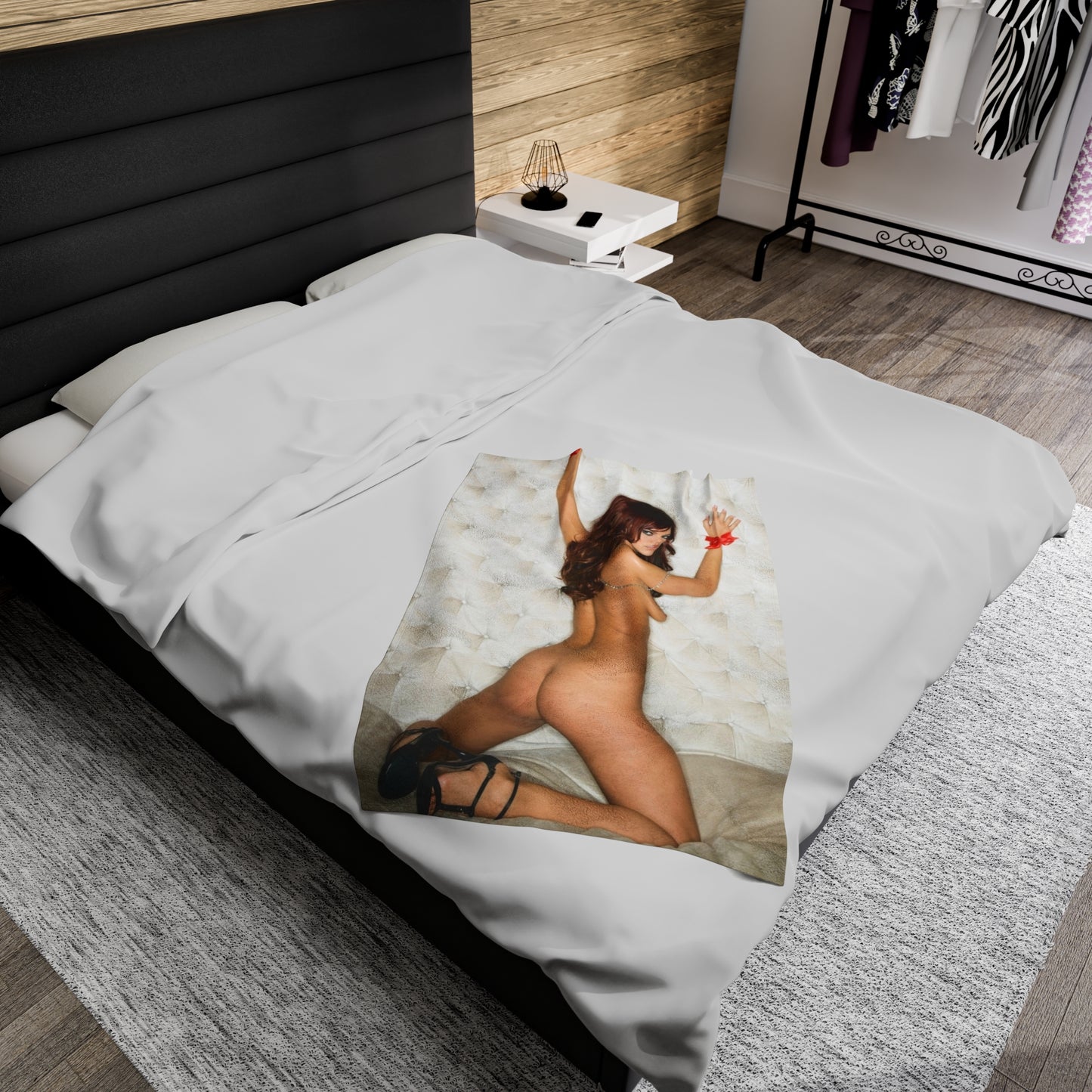 Velveteen Plush Blanket Penthouse Pet December 2009 Jayden Cole Nude