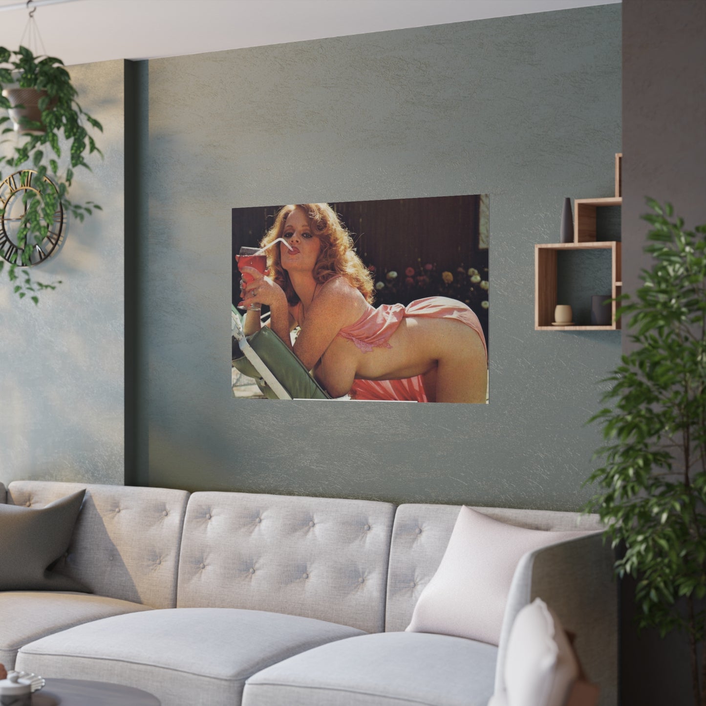 Satin Posters (210gsm) Retro Porn Star Lisa De Leeuw Nude