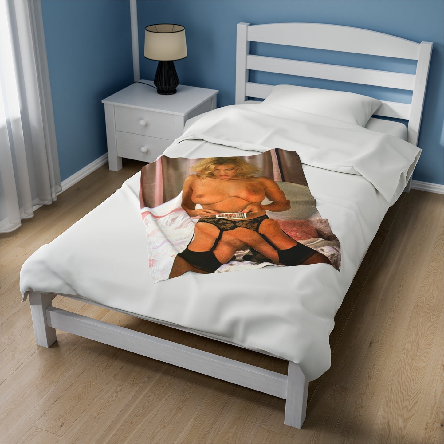 Velveteen Plush Blanket Vintage French Pornstar Brigitte Lahaie