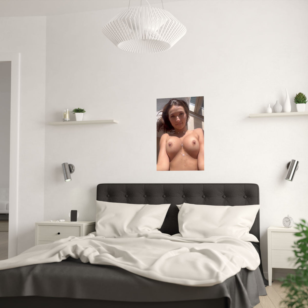 Satin Posters (210gsm) Teen Tits Covered in Cum