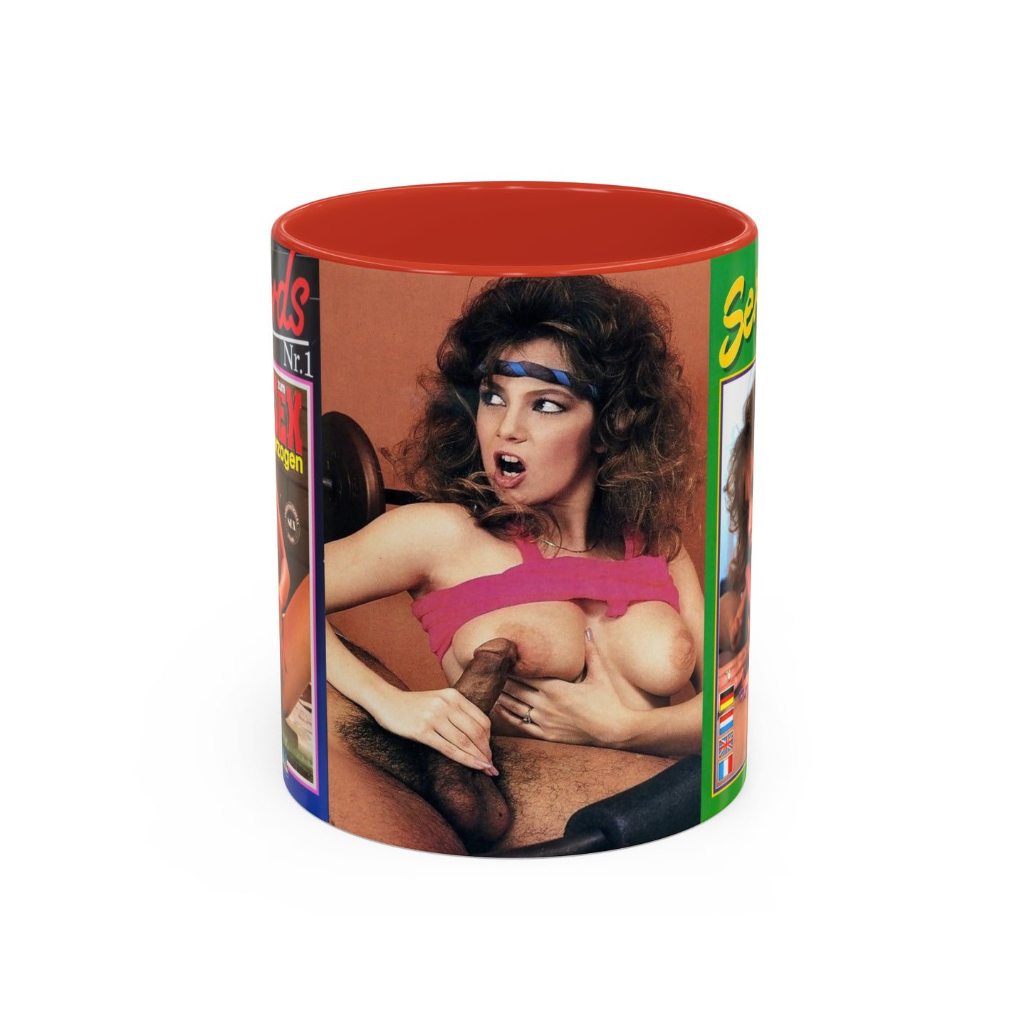 Accent Coffee Mug (11, 15oz) Traci Lords Nude Naked Retro Fuck Sex