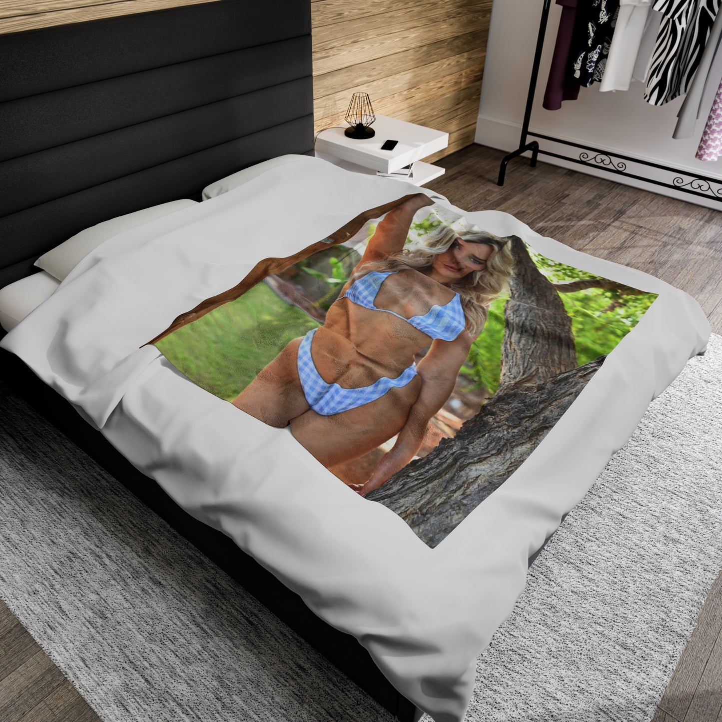 Velveteen Plush Blanket Paige Spiranac