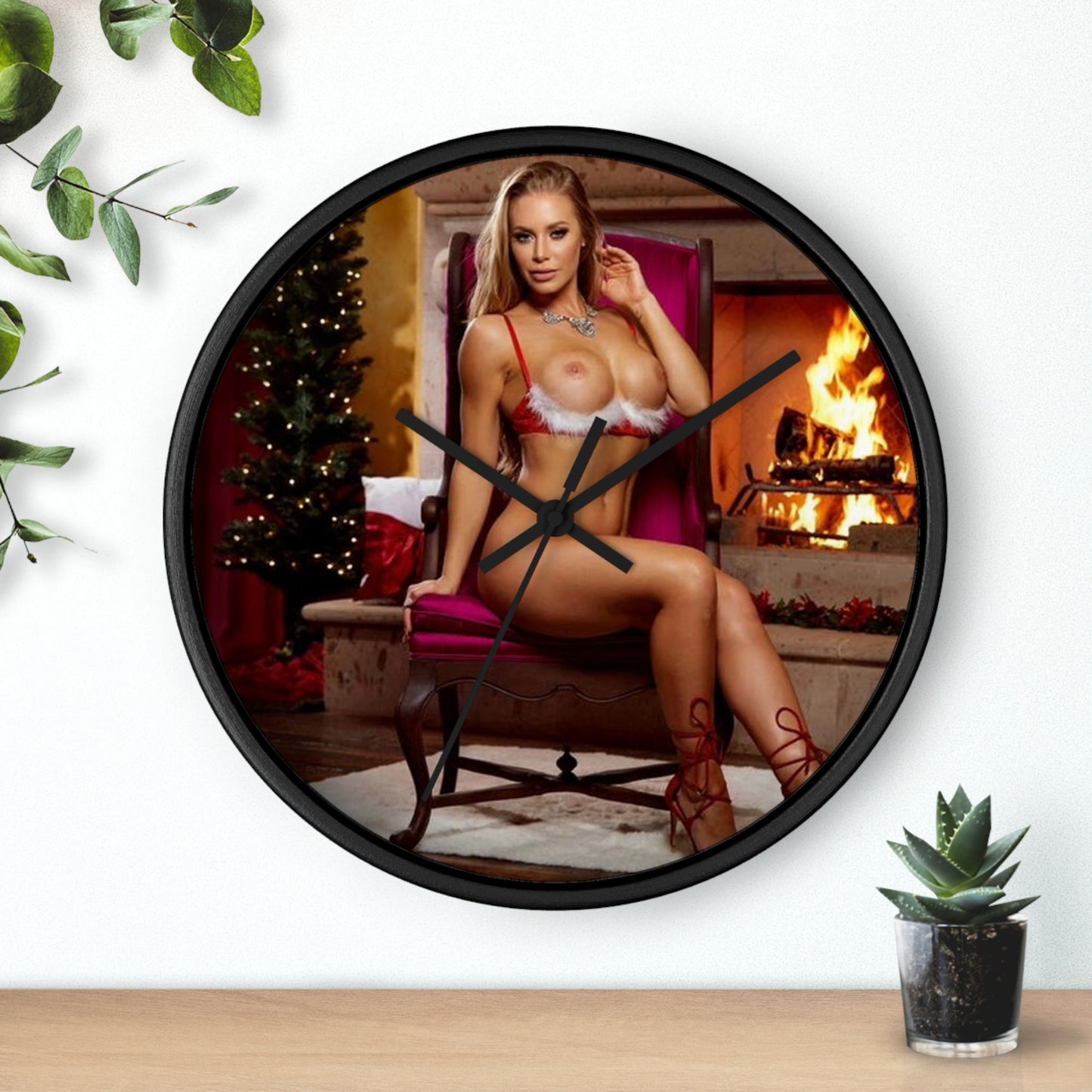 Wall Clock Pornstar Nicole Aniston Nude Christmas