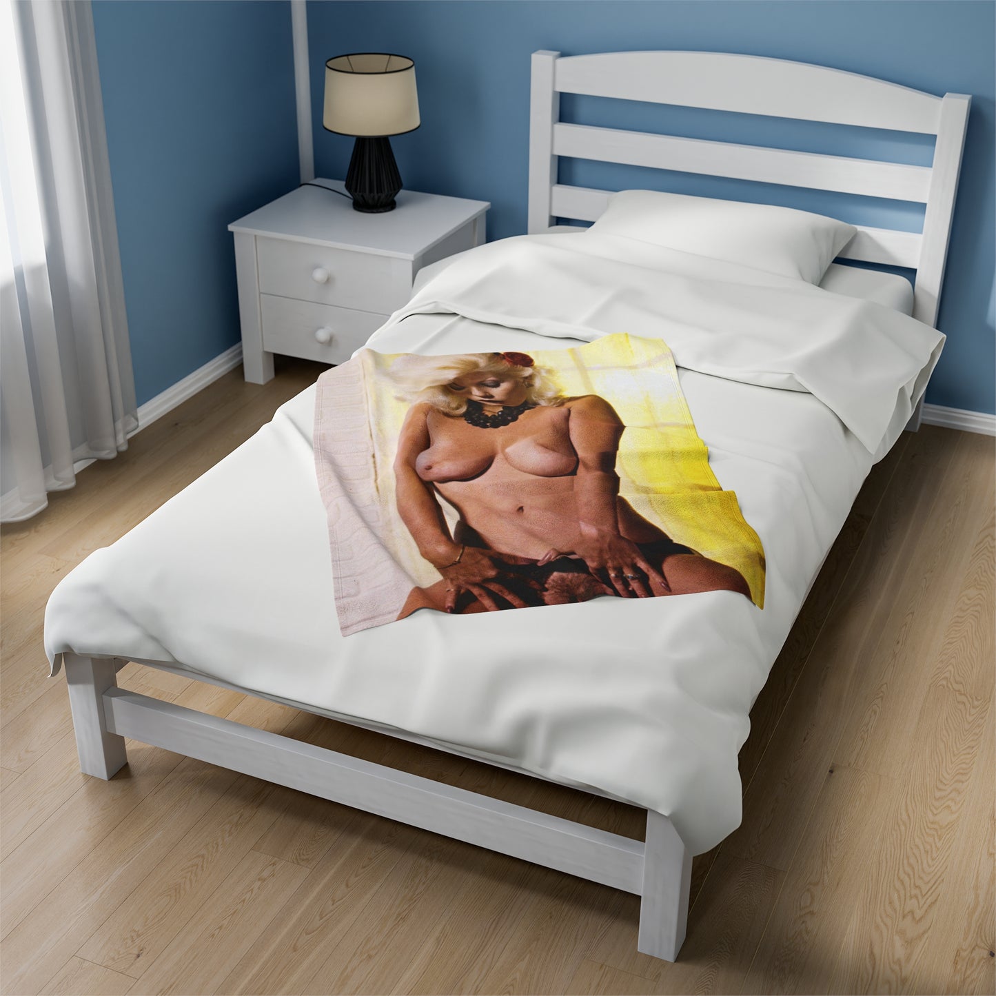 Velveteen Plush Blanket Porn Star Seka Nude
