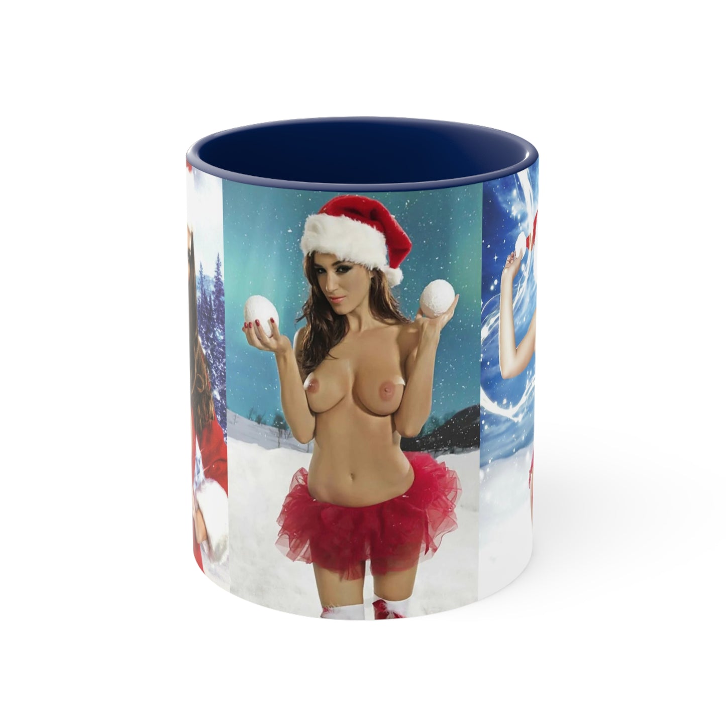 Accent Coffee Mug, 11oz Nude Christmas Pornstars