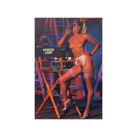 Satin Posters (210gsm) Retro Porn Star Ginger Lynn Nude