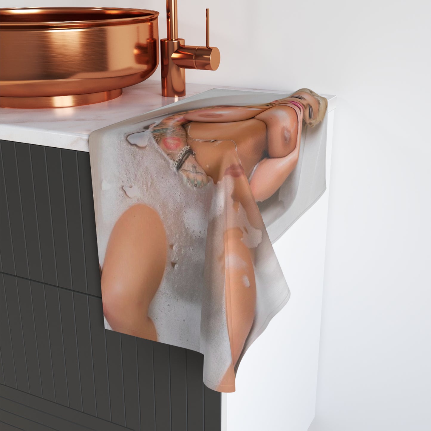 Hand Towel Busty Candy Charms Nude