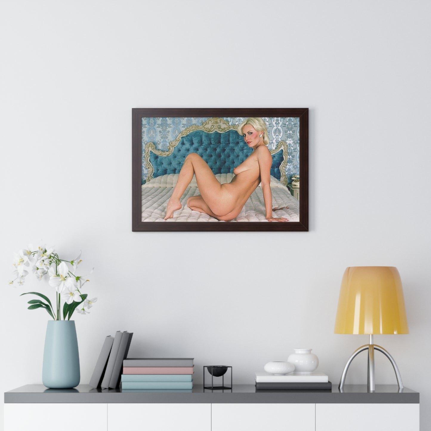 Framed Horizontal Poster Porn Star Seka Nude