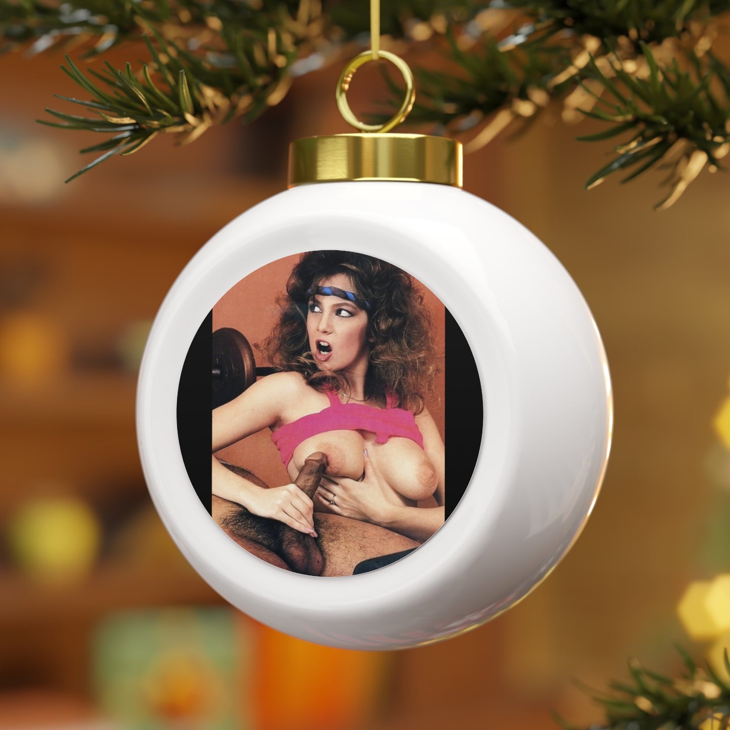 Christmas Ball Ornament Traci Lords Nude Naked Retro Fuck Sex