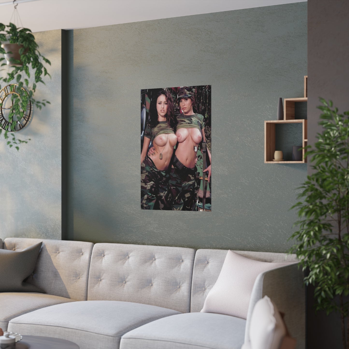 Satin Posters (210gsm) Nude Army Babes