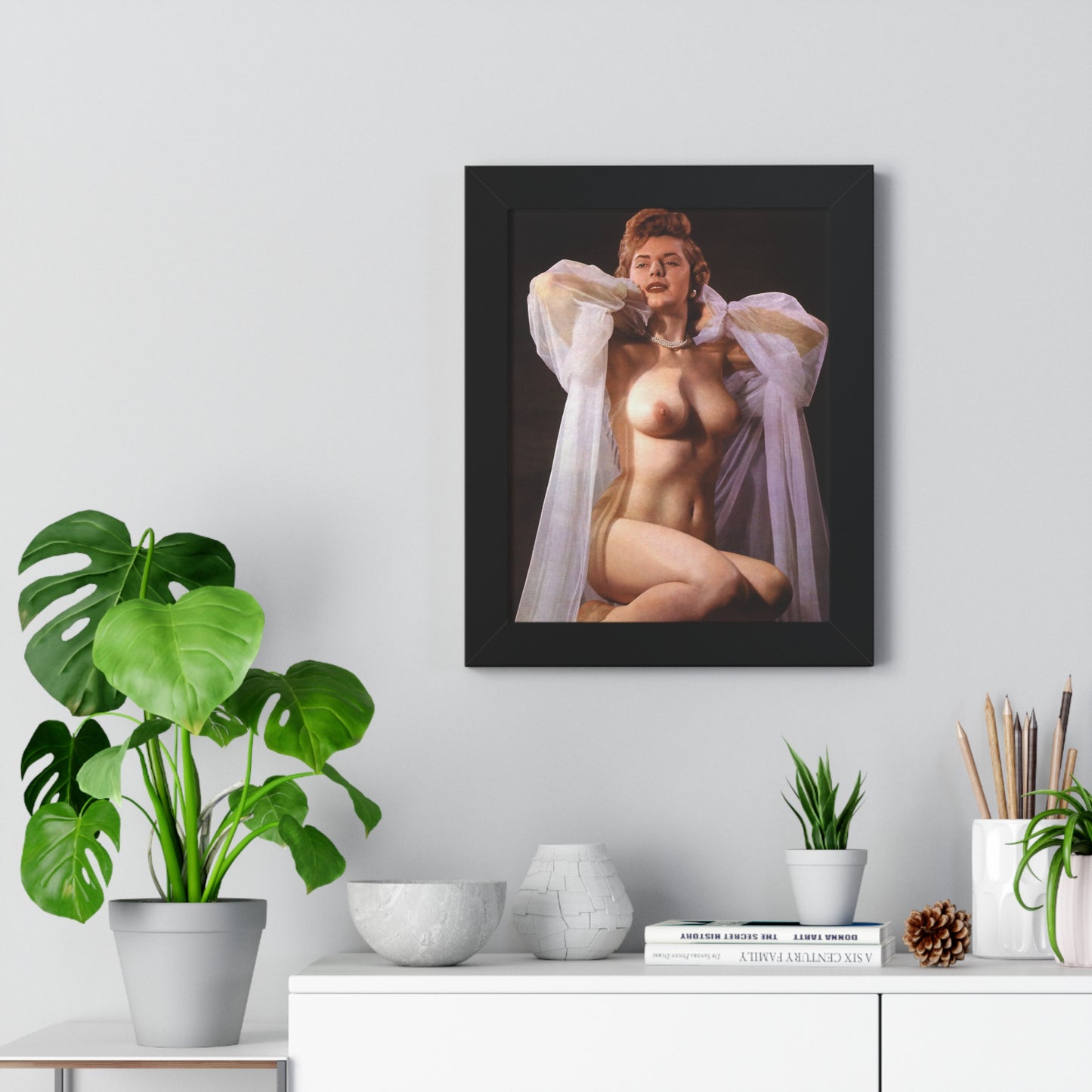 Framed Vertical Poster Playboy Playmate December 1954 Terry Ryan