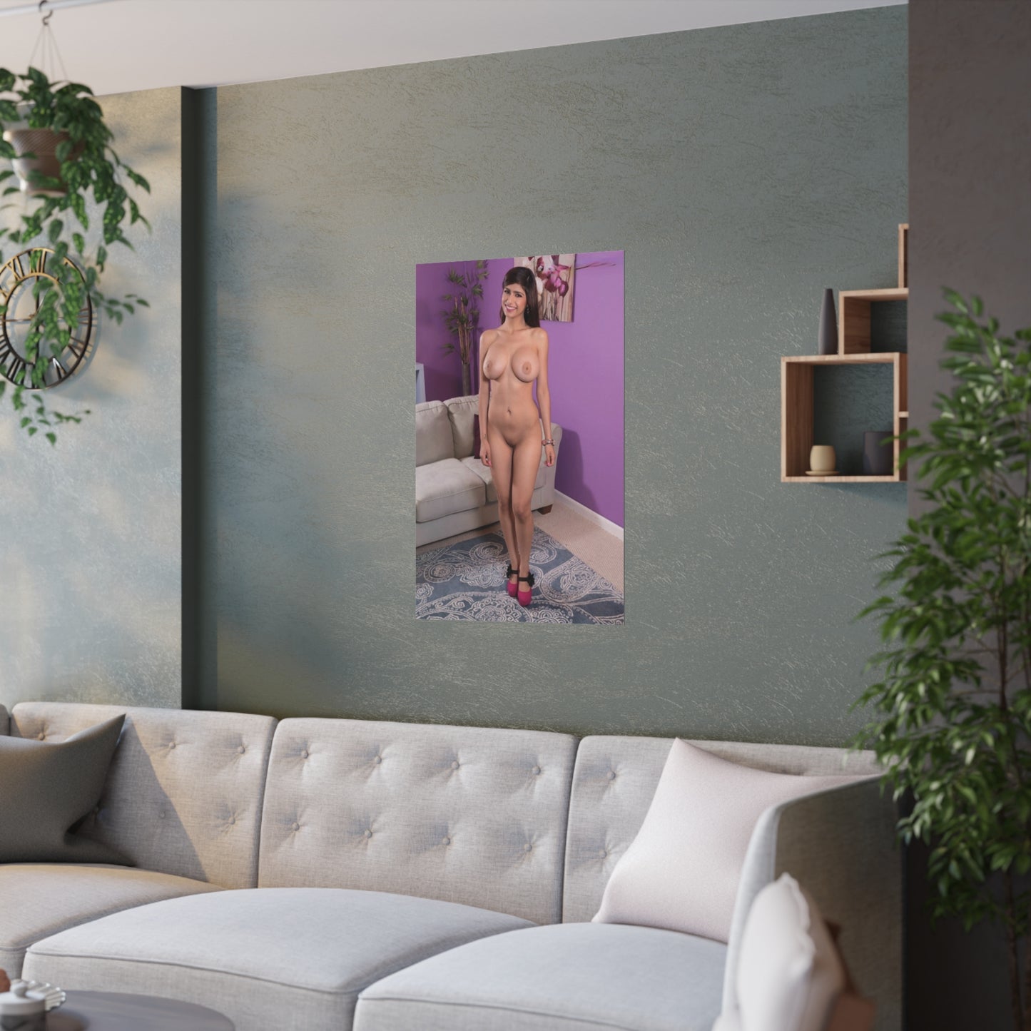 Satin Posters (210gsm) Mia Khalifa Nude