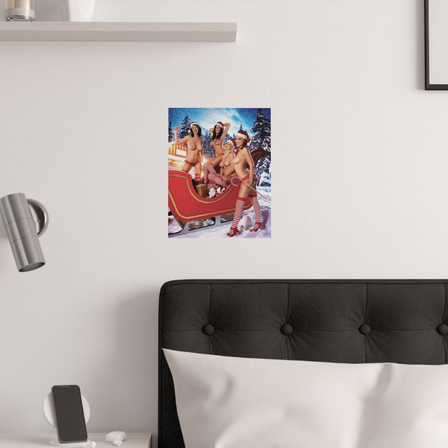 Satin Posters (210gsm) Pornstars Nude Christmas