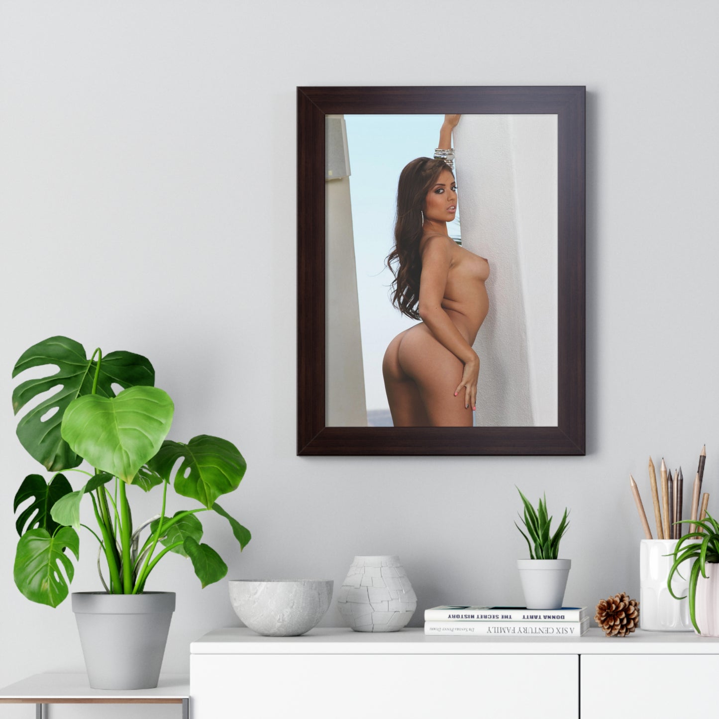 Framed Vertical Poster Porn Star Jynx Maze Nude