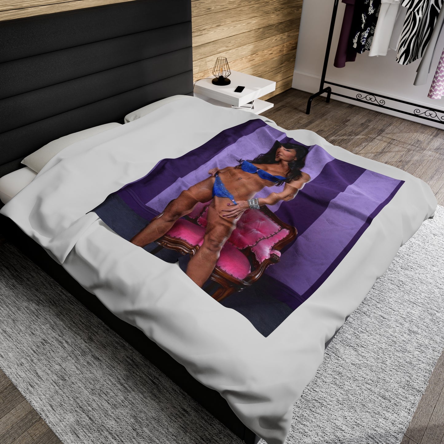 Velveteen Plush Blanket Lisa Ann Lingerie