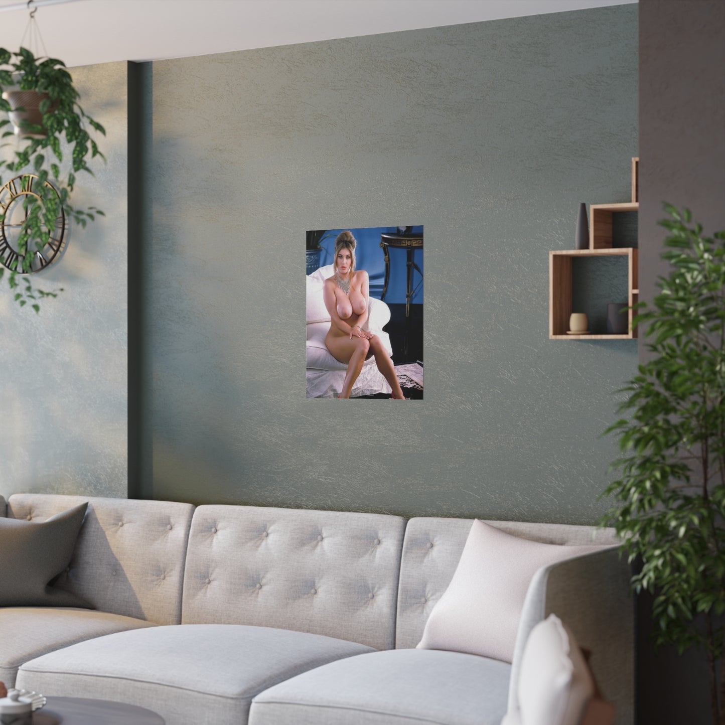 Satin Posters (210gsm) Retro Pornstar Celeste Nude